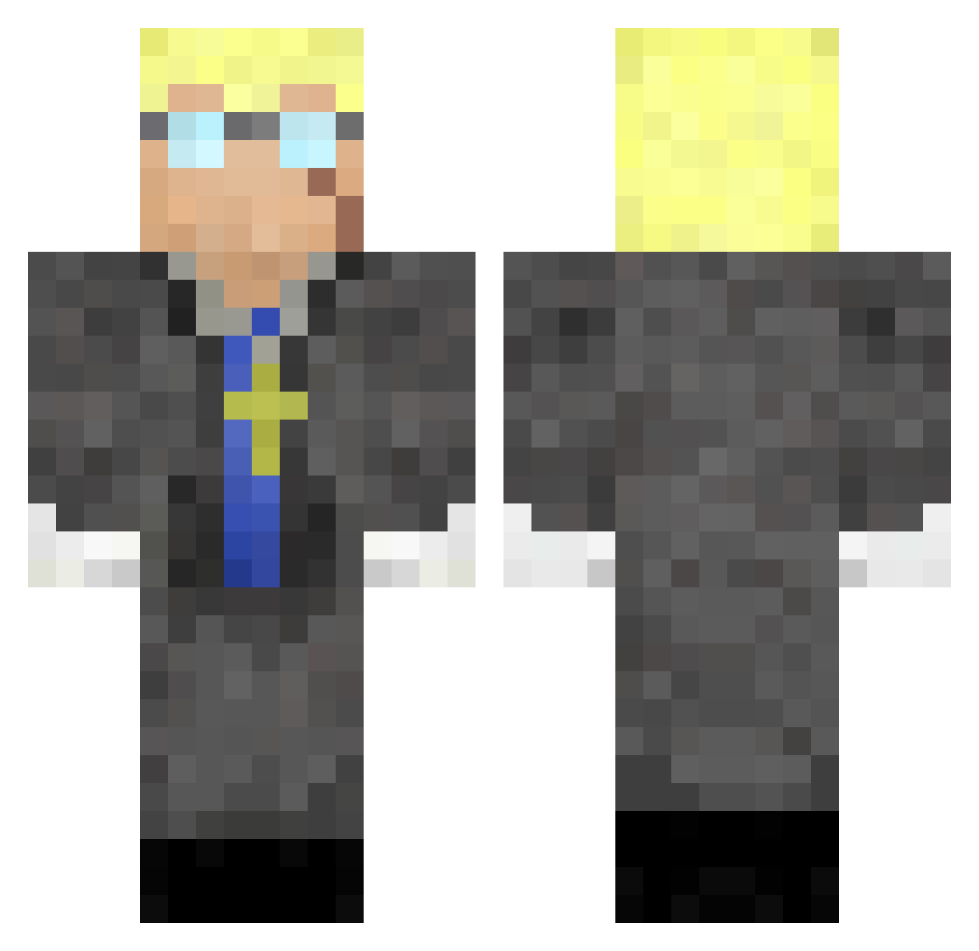 flamingarrow62 Minecraft skin, front and back view