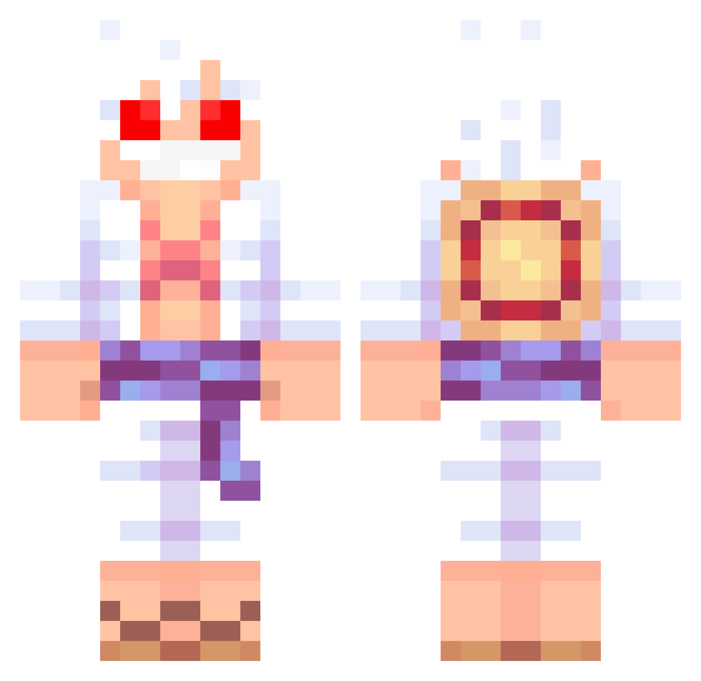 AbuReemx Minecraft skin, front and back view