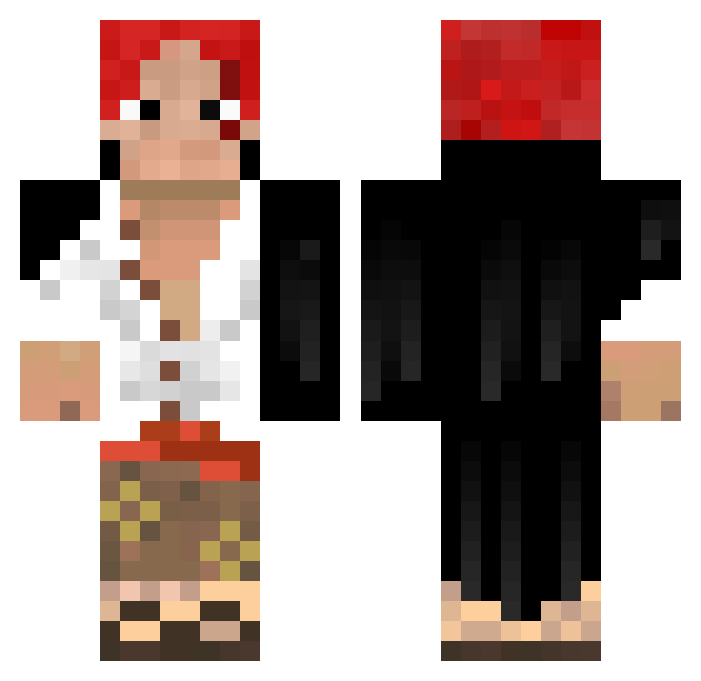 Fy_Zer Minecraft skin, front and back view