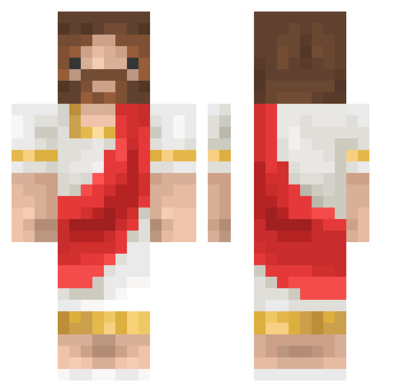 thepoorman Minecraft skin, front and back view