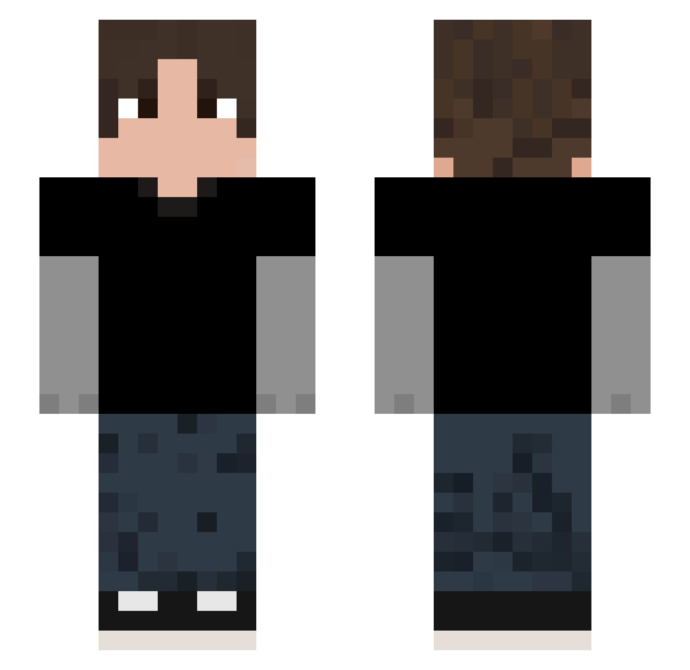 tercobuitre Minecraft skin, front and back view