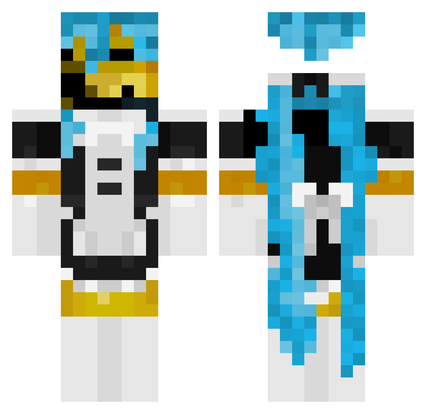 cheemsburgrr Minecraft skin, front and back view