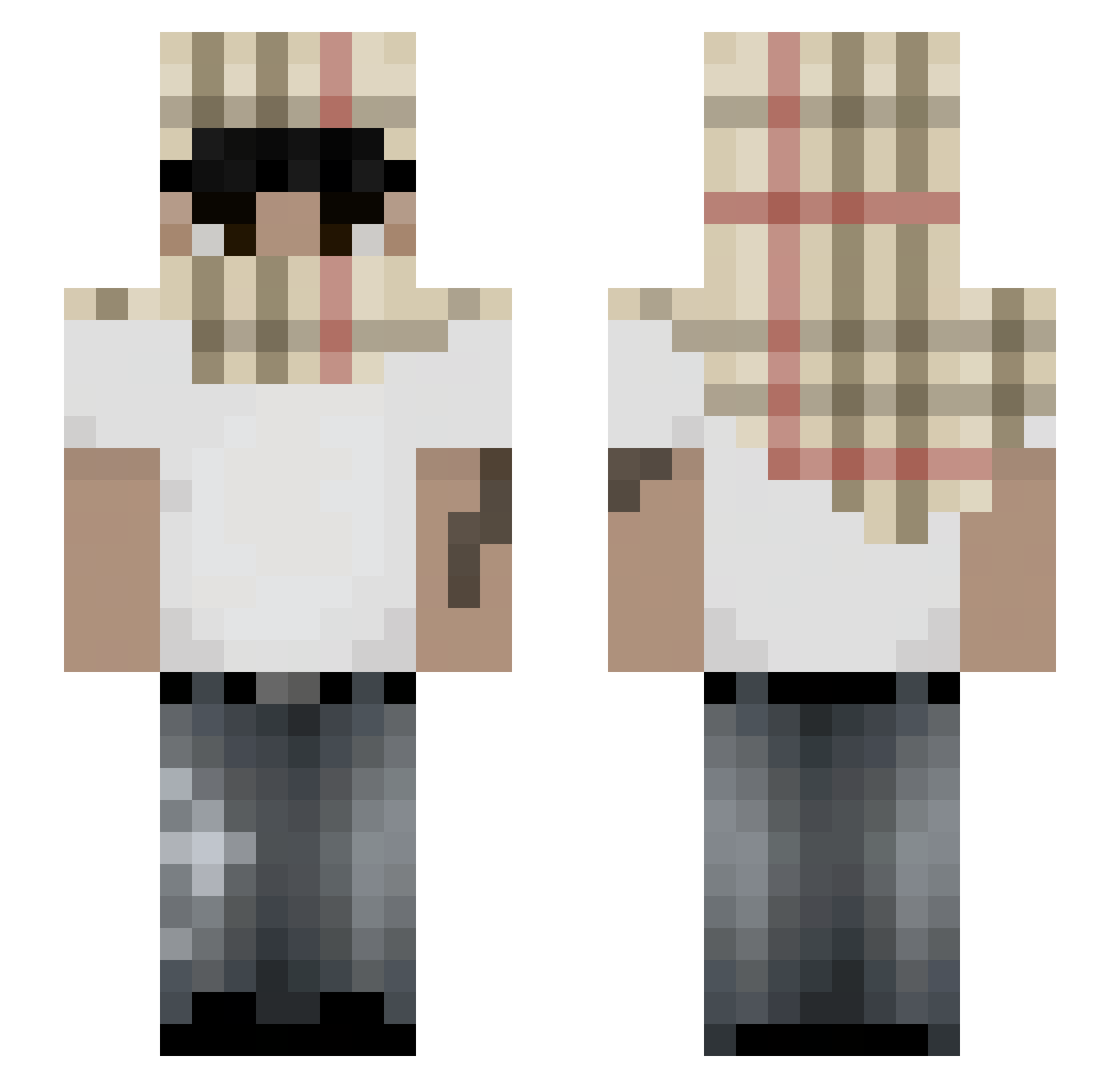eyals2011 Minecraft skin, front and back view