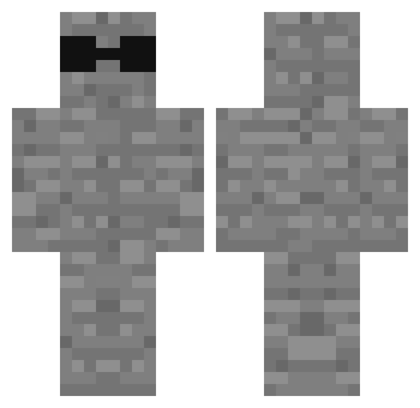 Min_pin Minecraft skin, front and back view