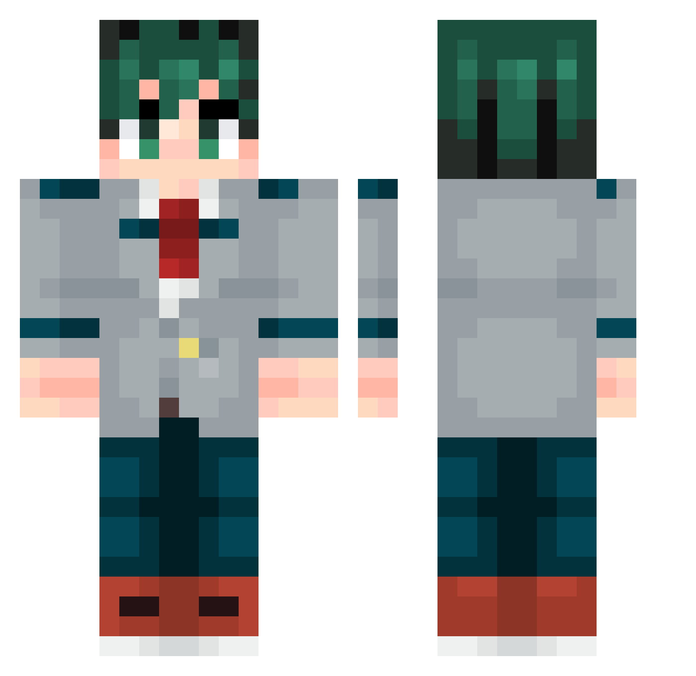 lya2009 Minecraft skin, front and back view