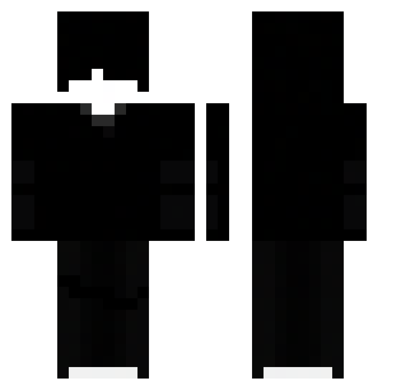 victorwqn Minecraft skin, front and back view