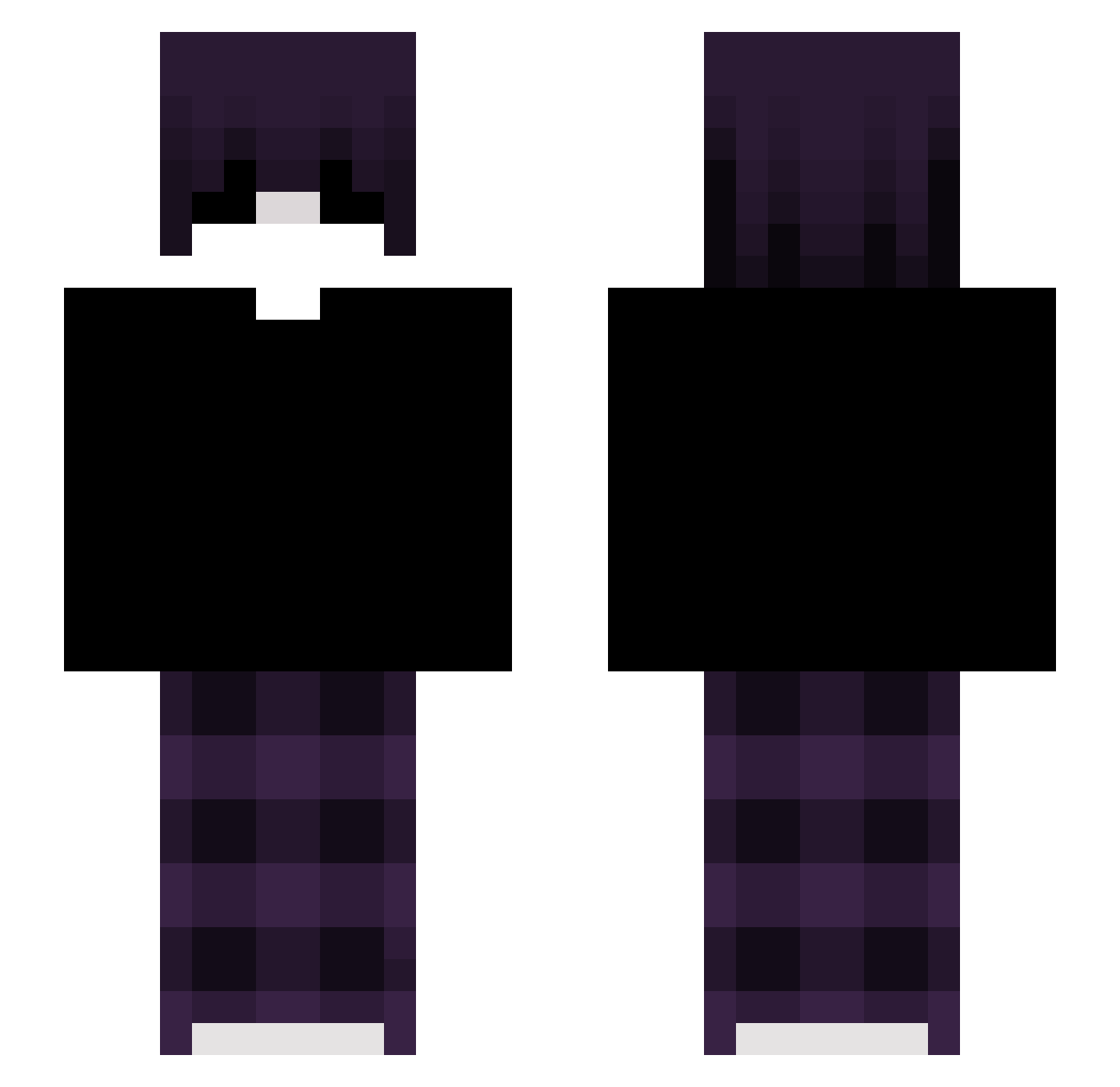 flemiiq Minecraft skin, front and back view