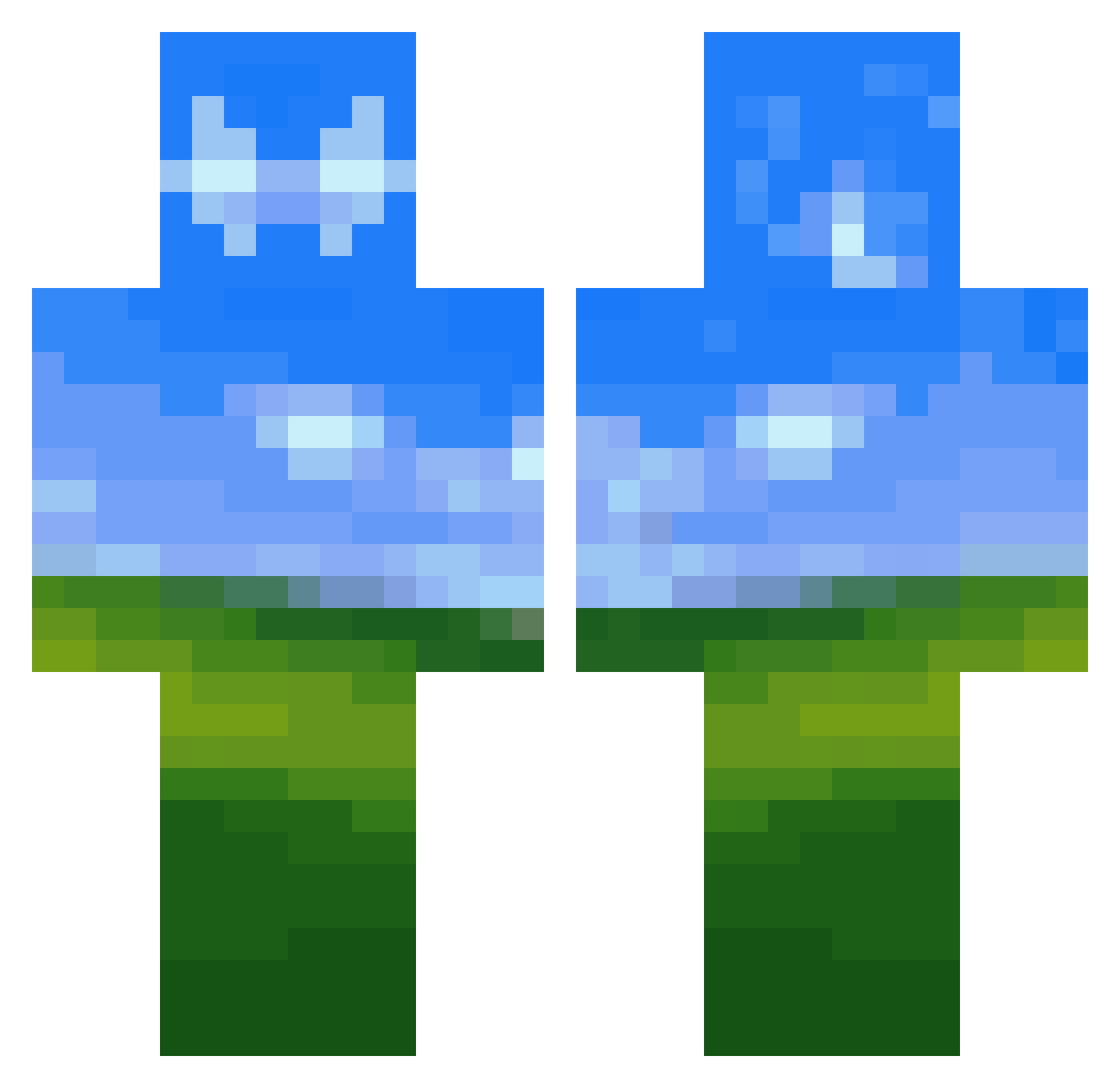 nexospice_ Minecraft skin, front and back view
