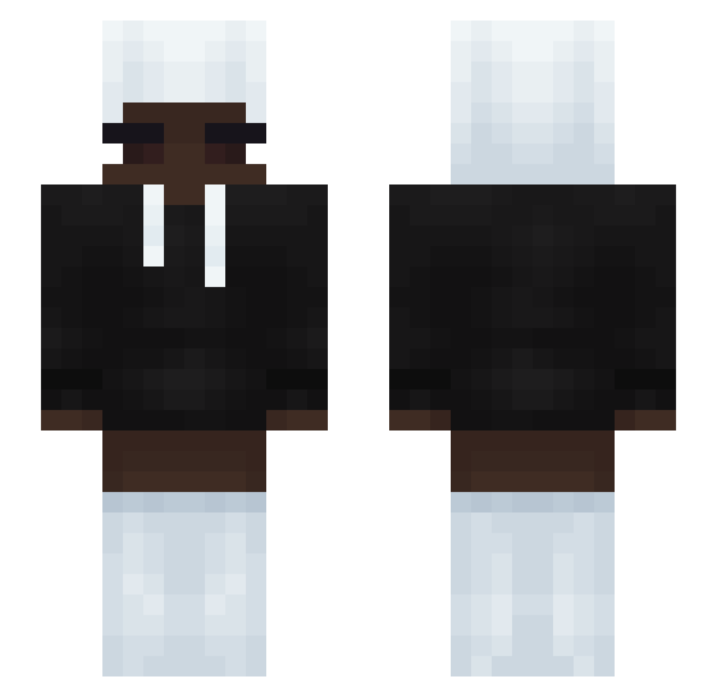 setsketch Minecraft skin, front and back view