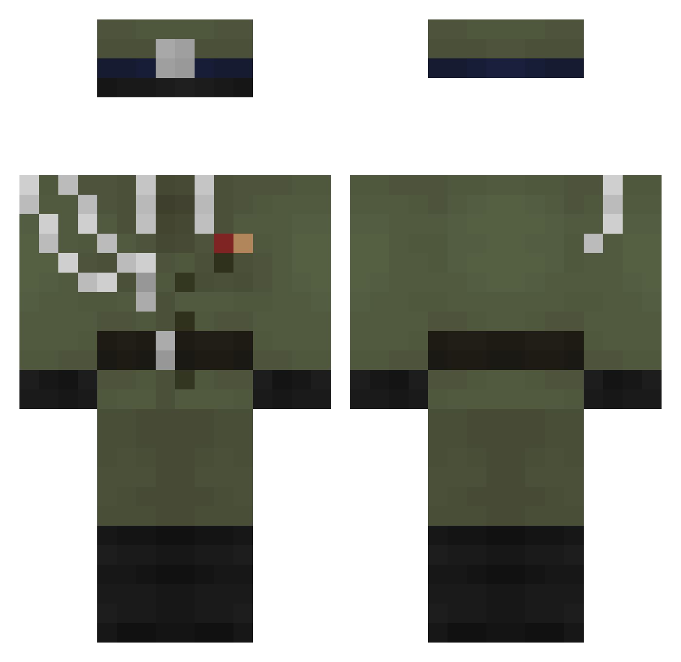 DETRONIZATOR_PL Minecraft skin, front and back view