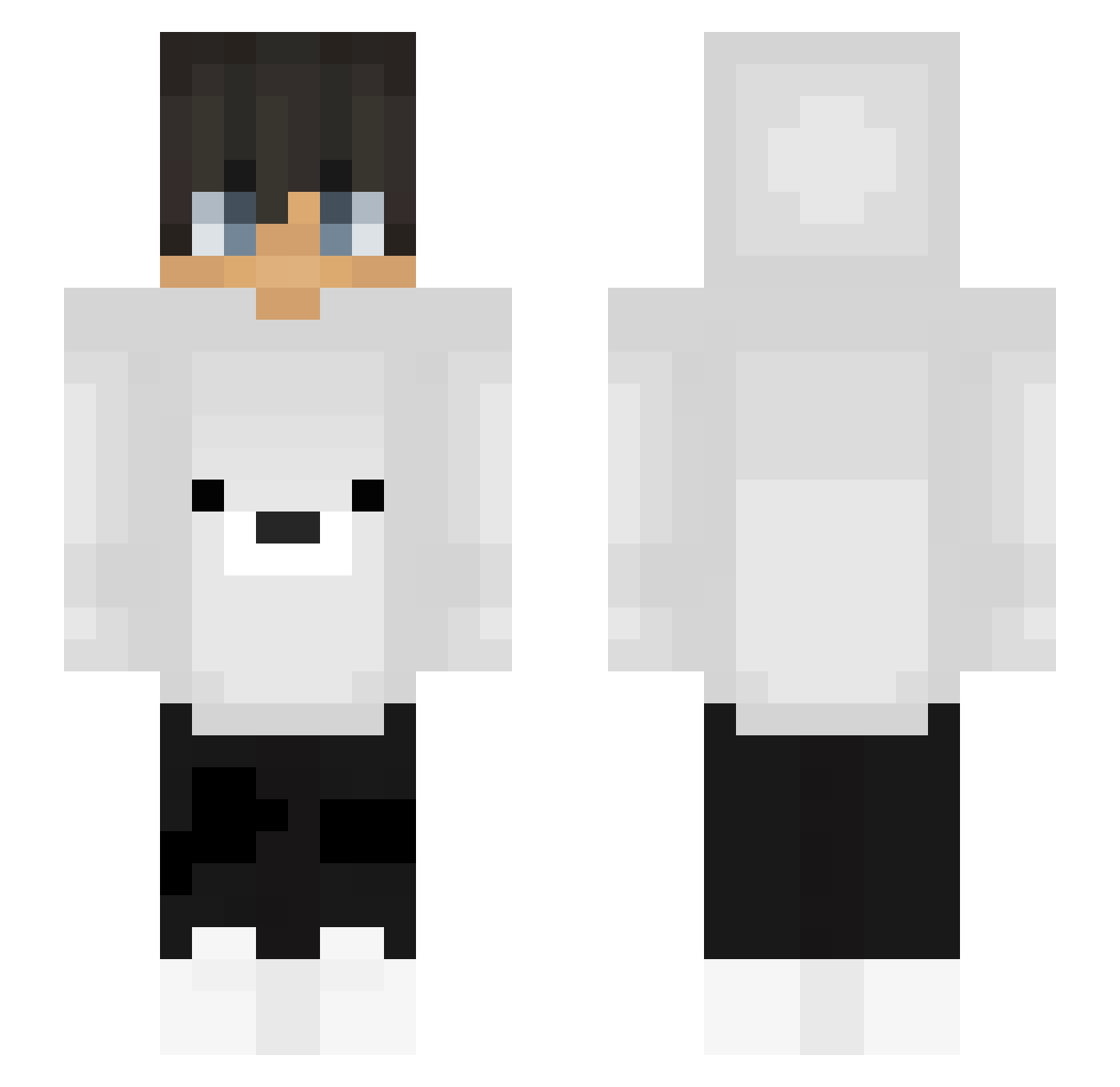 SoerenT0G Minecraft skin, front and back view
