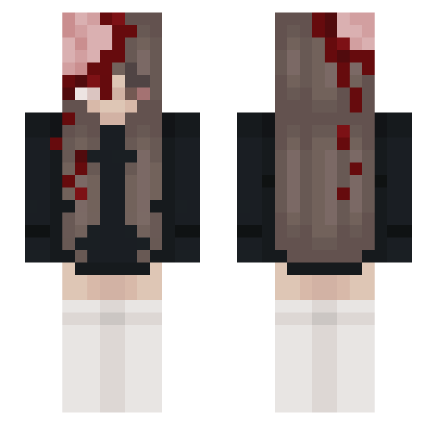 SikoFaceitlvl10 Minecraft skin, front and back view