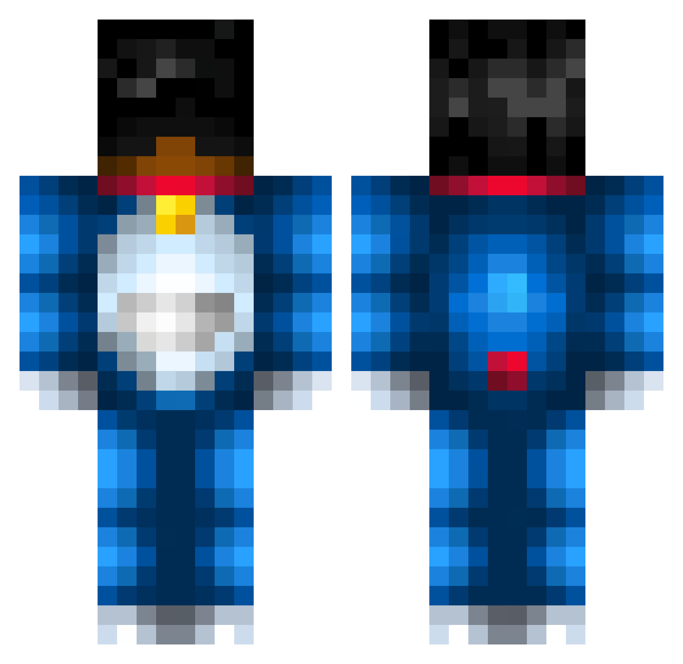 Loren811 Minecraft skin, front and back view