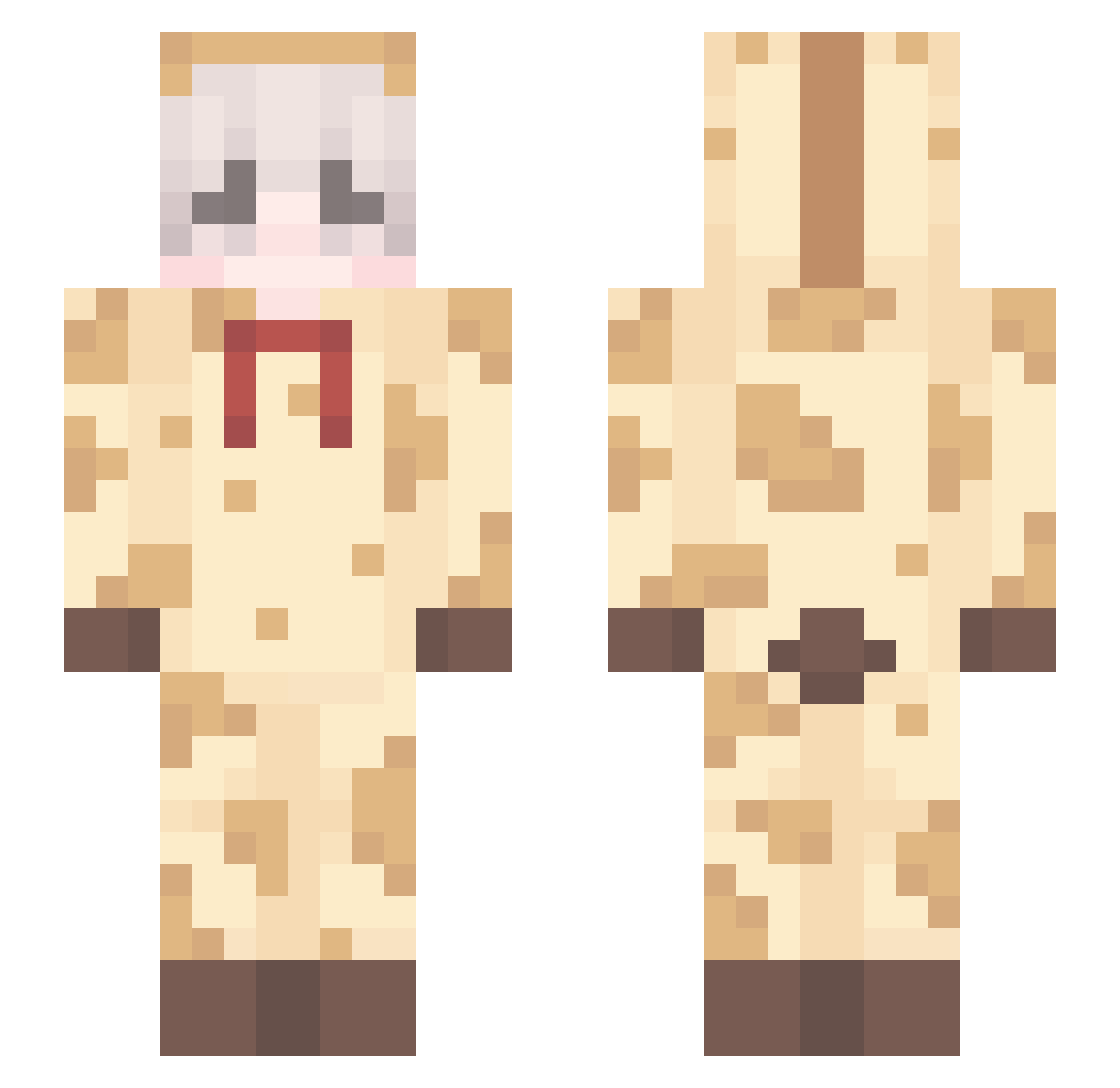 thingg3 Minecraft skin, front and back view