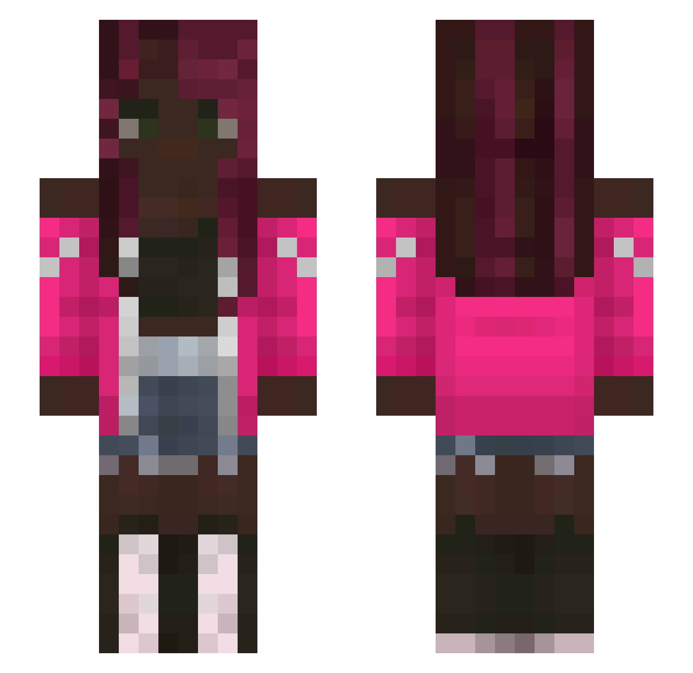 BirbRP Minecraft skin, front and back view