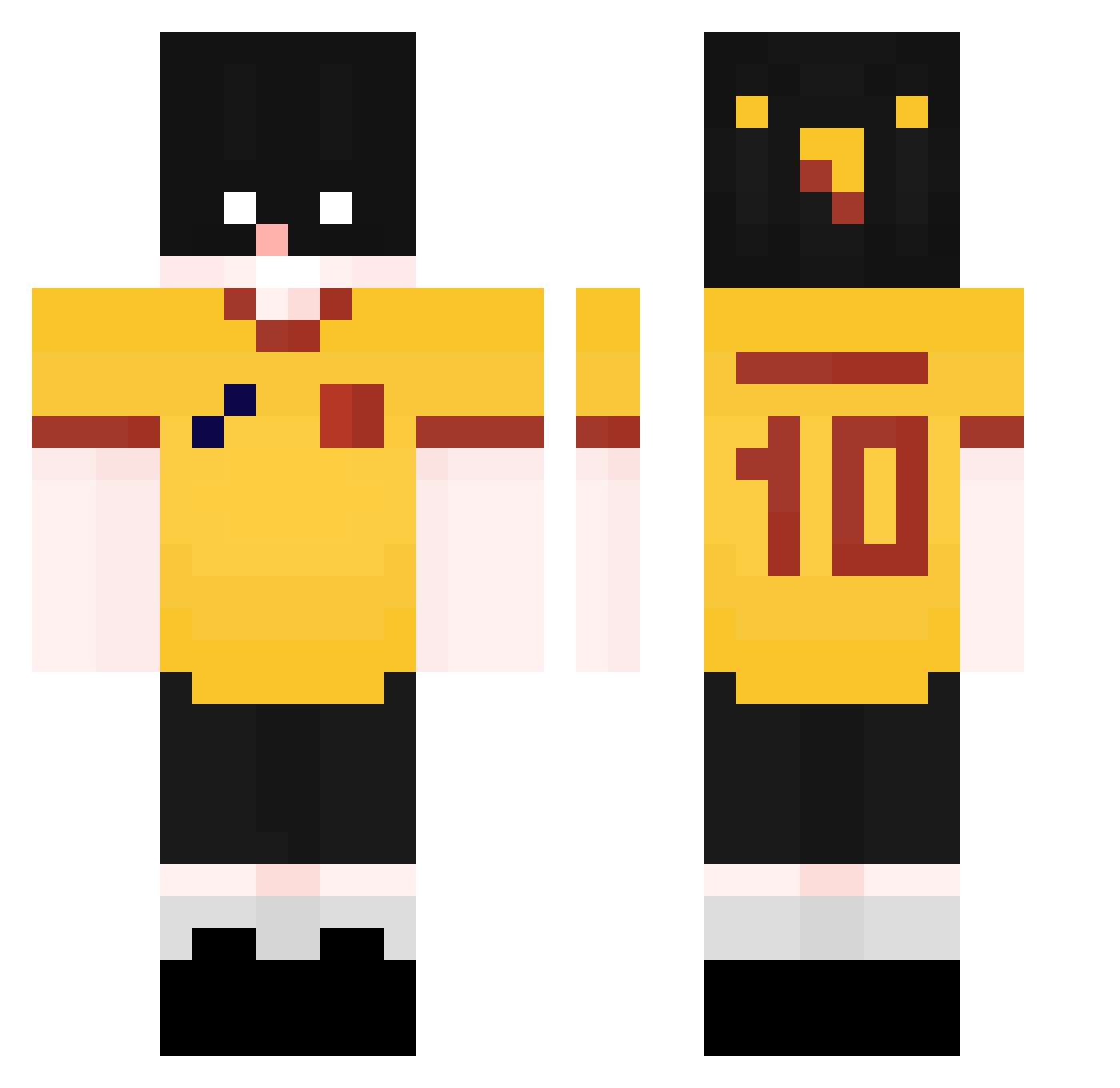 MiMaMaMeMiMa_ Minecraft skin, front and back view