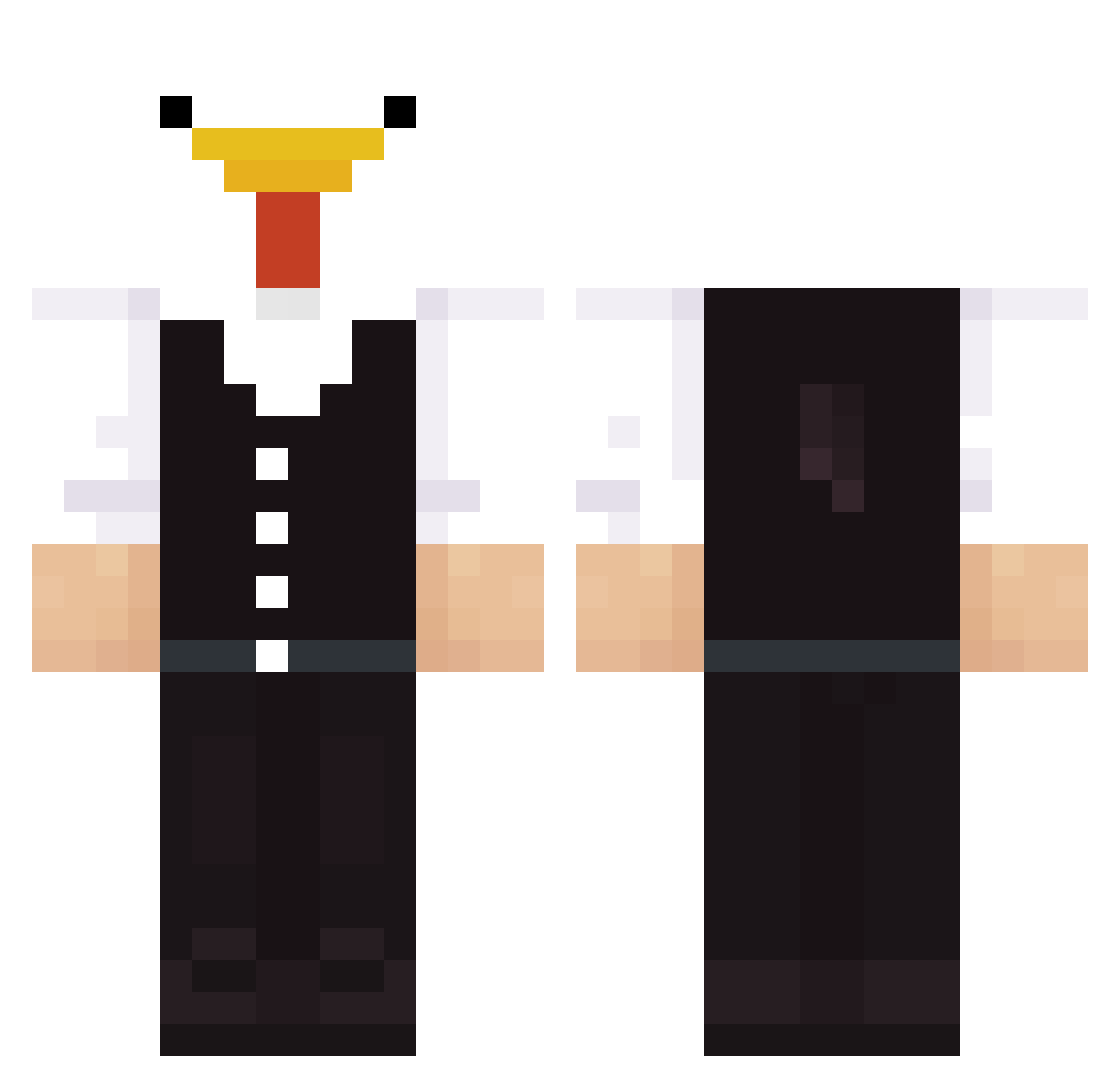 mrTree5192 Minecraft skin, front and back view