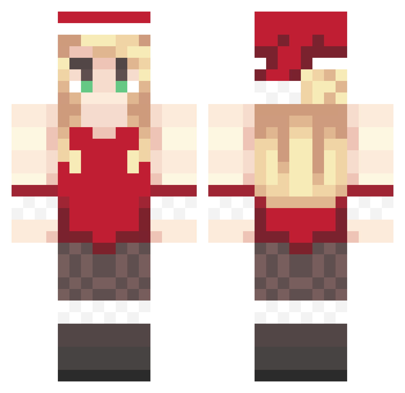 cassius0810 Minecraft skin, front and back view