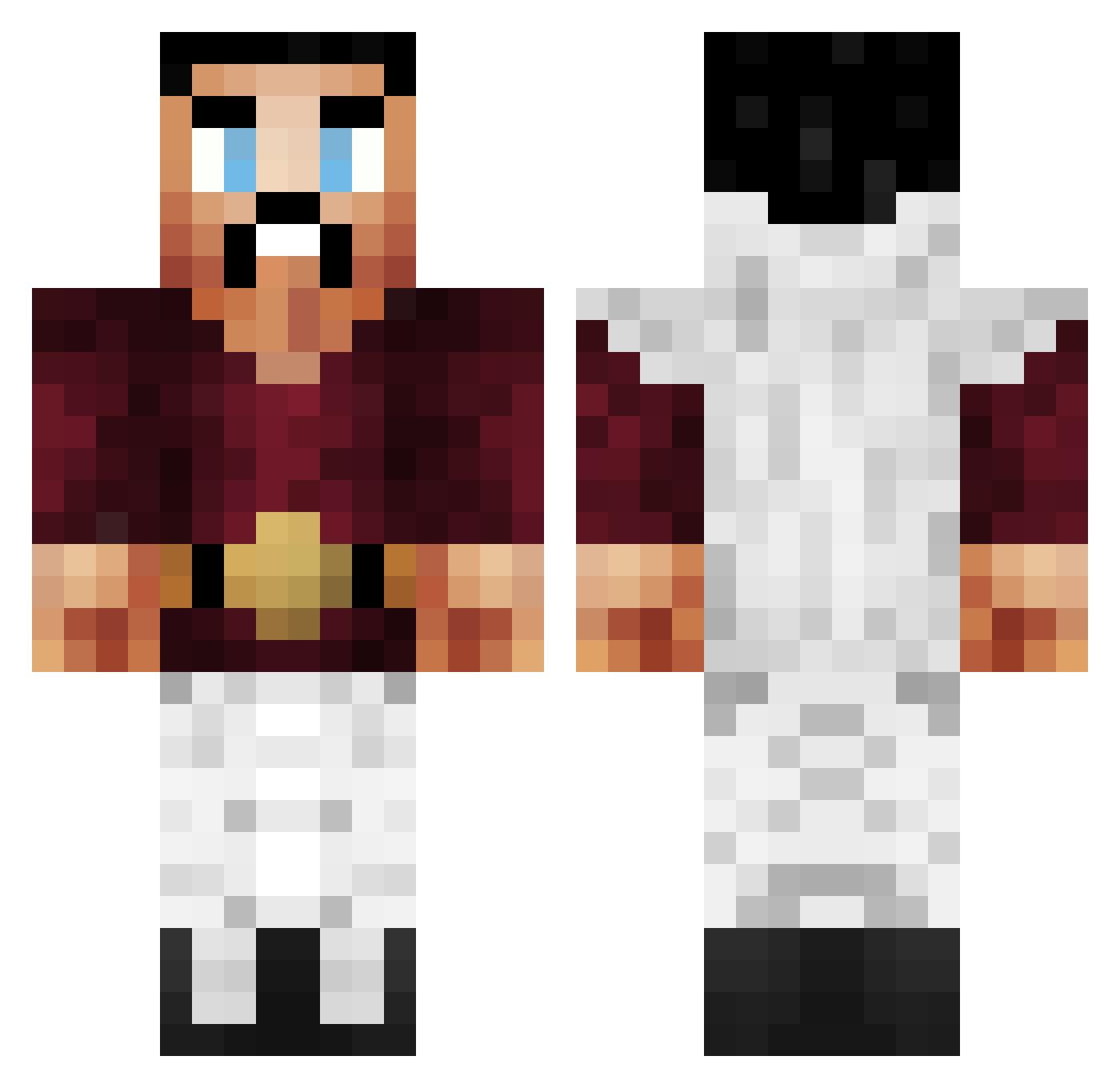 ebanni Minecraft skin, front and back view