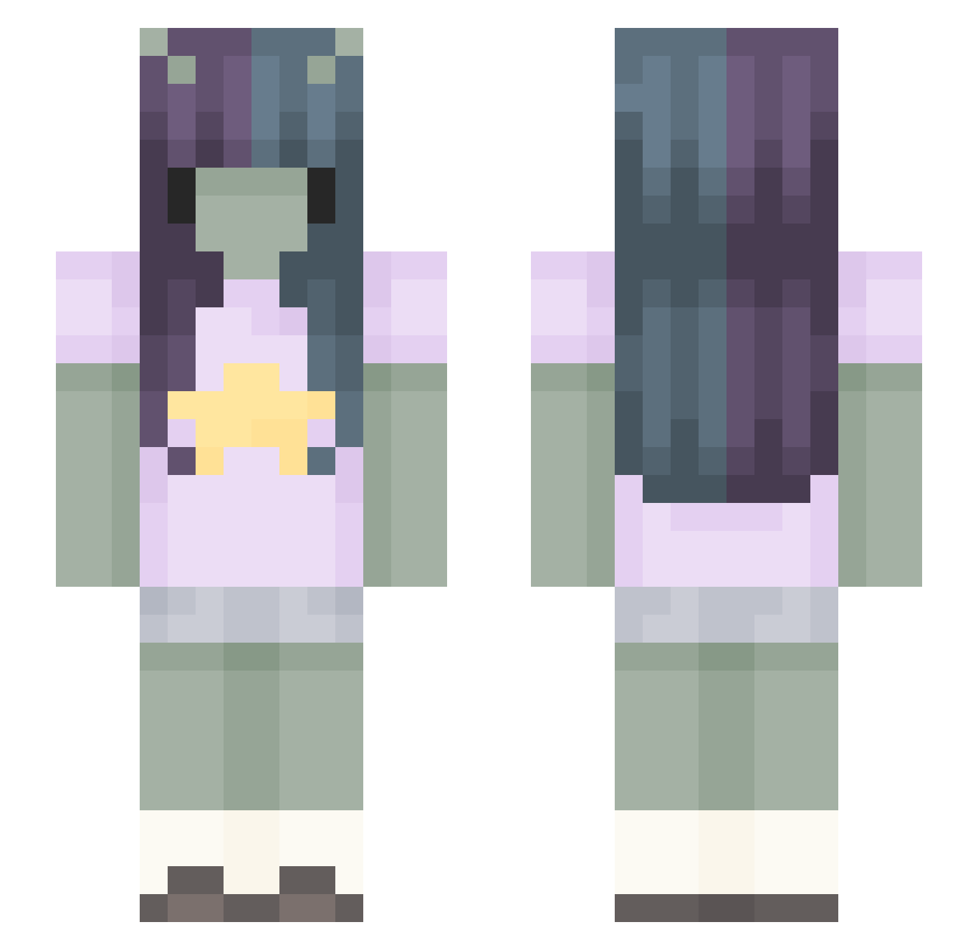Meeeeeeester_ Minecraft skin, front and back view