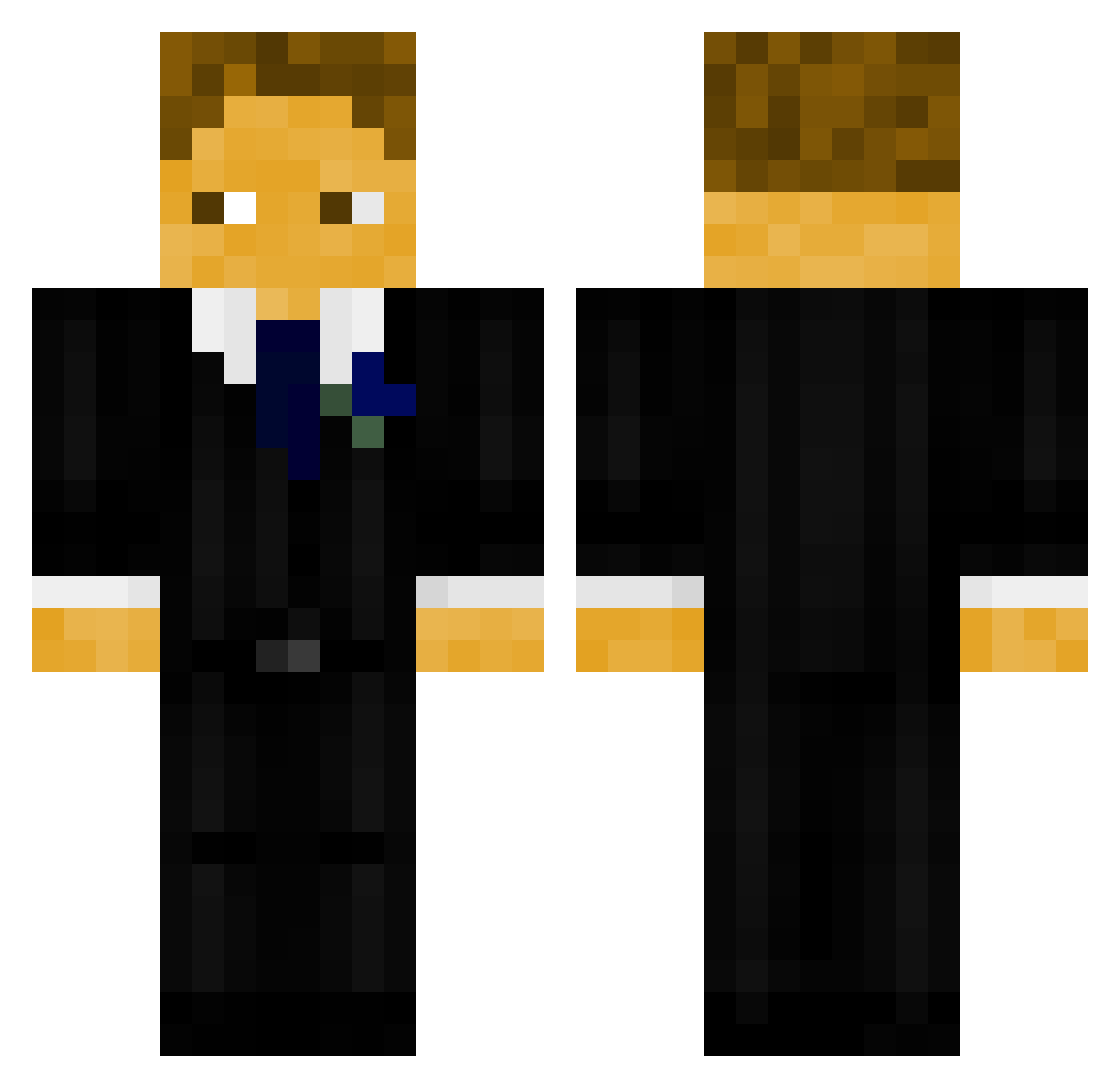 leon2378 Minecraft skin, front and back view