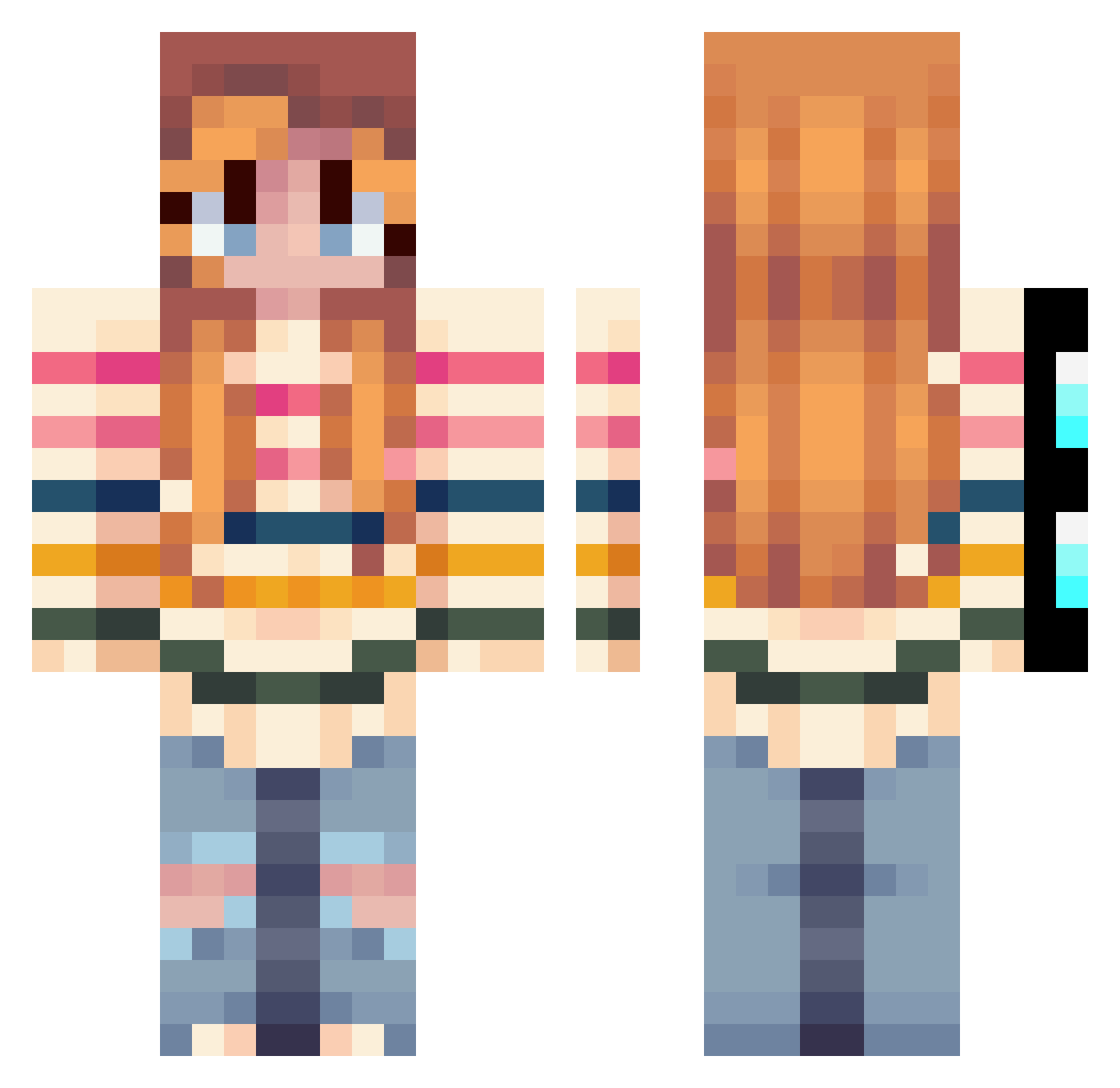 WTCPLMinecraft10 Minecraft skin, front and back view