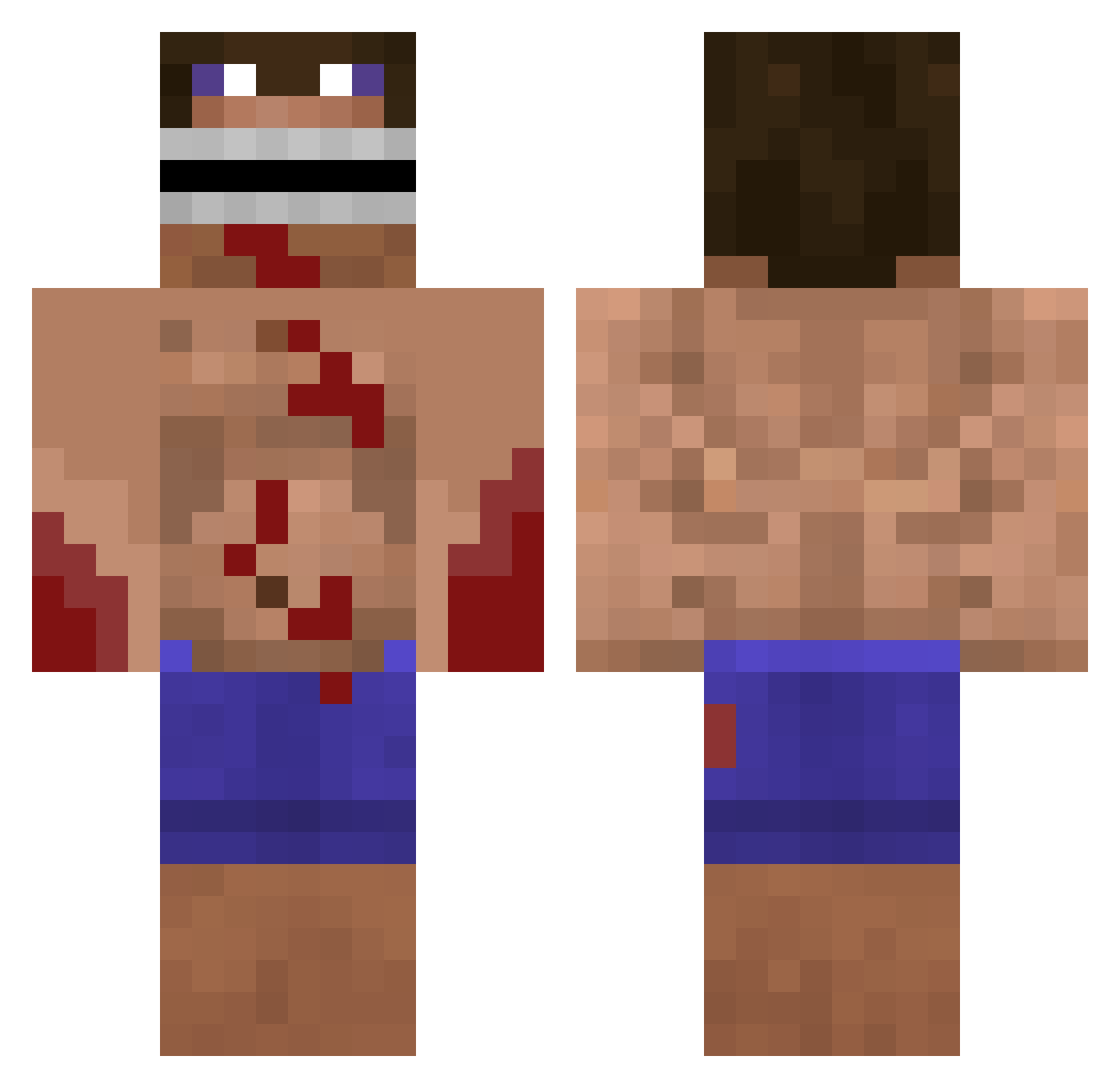 Diesmalnicht_ Minecraft skin, front and back view