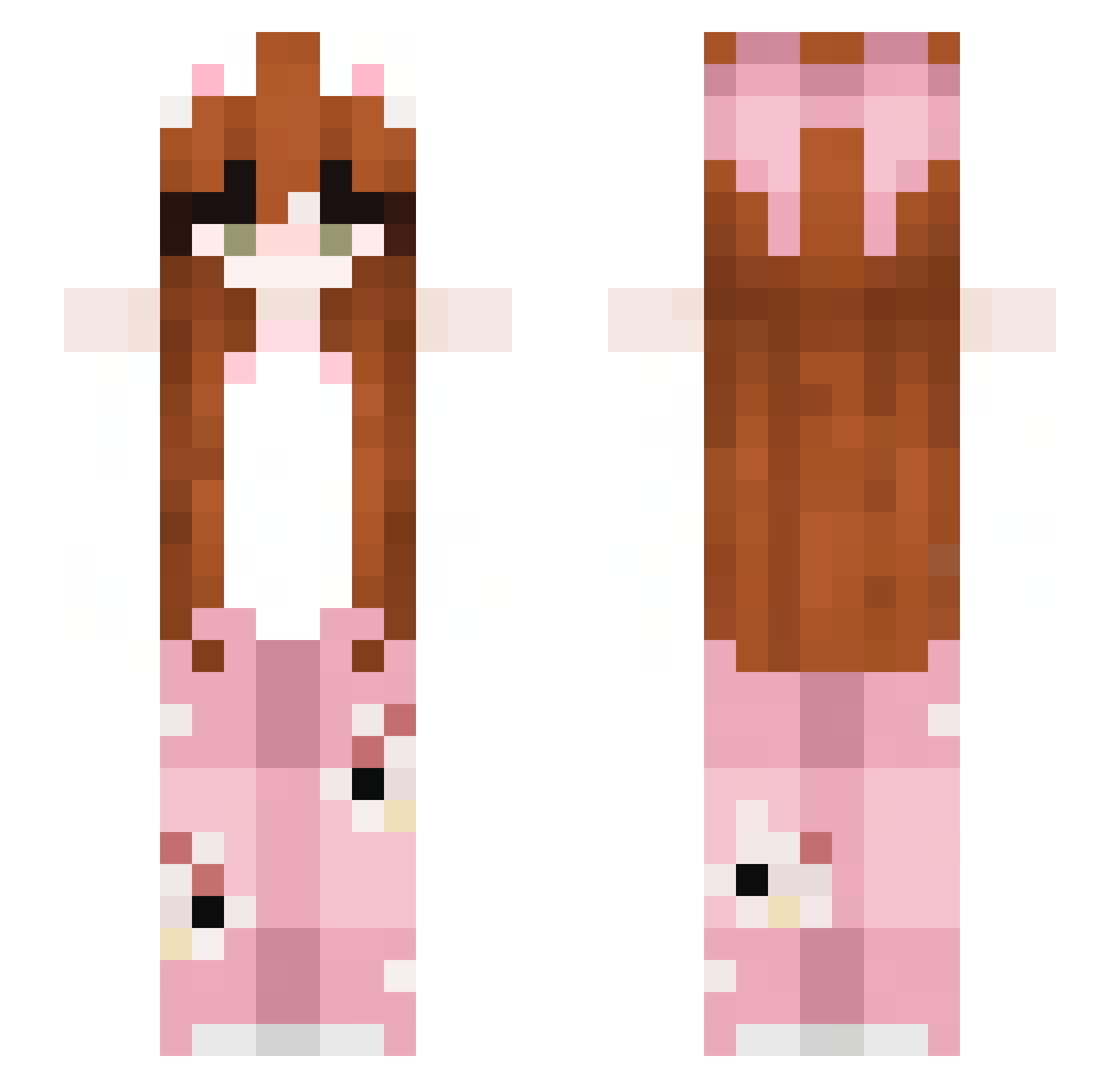 IlySo_ Minecraft skin, front and back view