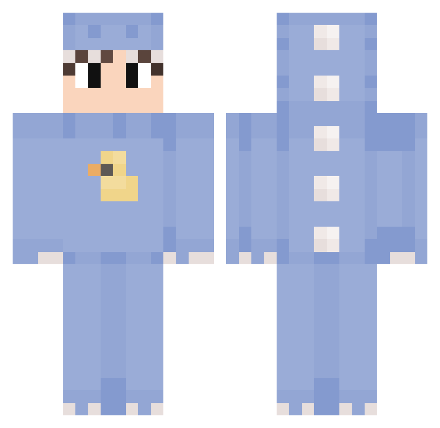 Tokito_mc_yt Minecraft skin, front and back view
