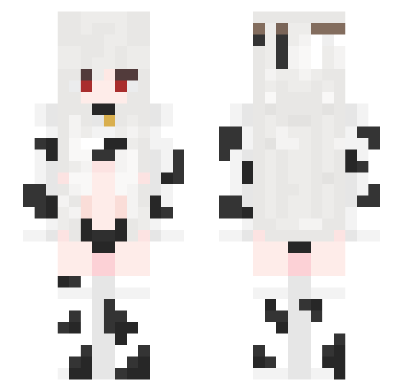 wxsted_67 Minecraft skin, front and back view