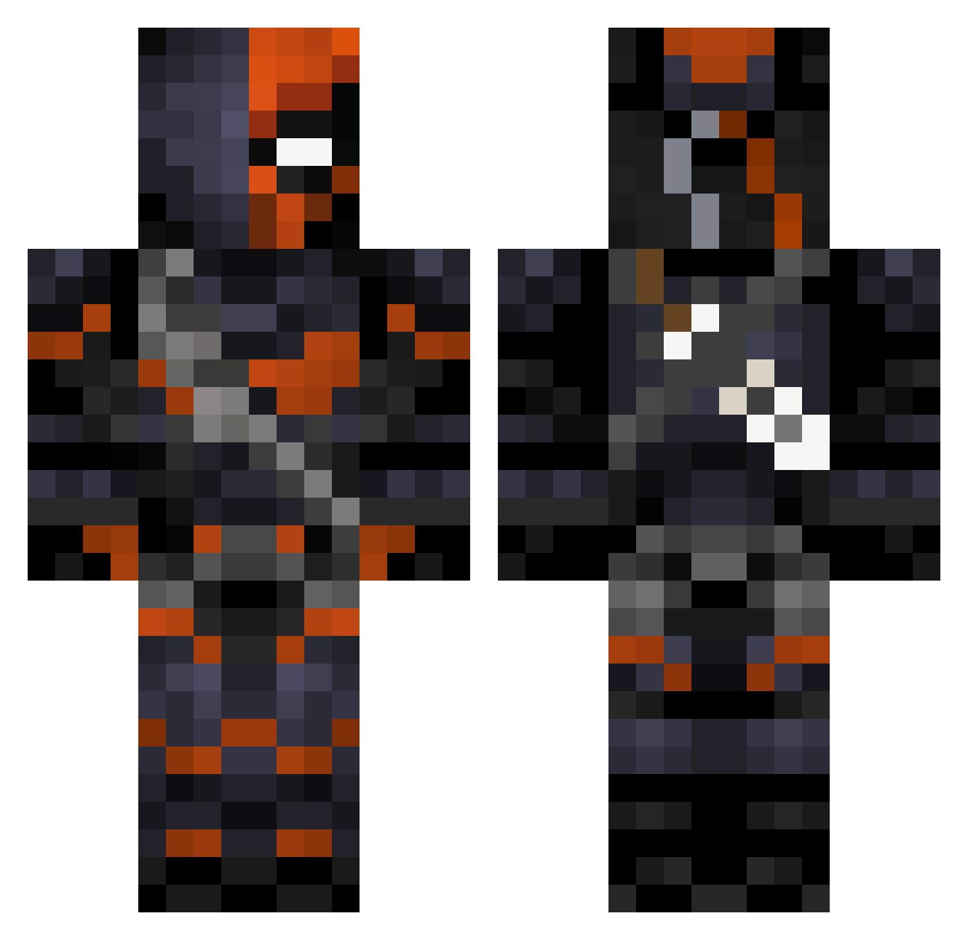 Darth_Maul100 Minecraft skin, front and back view