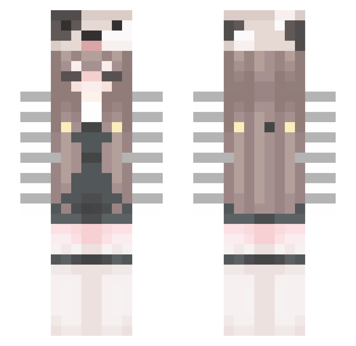 Anaissarai Minecraft skin, front and back view