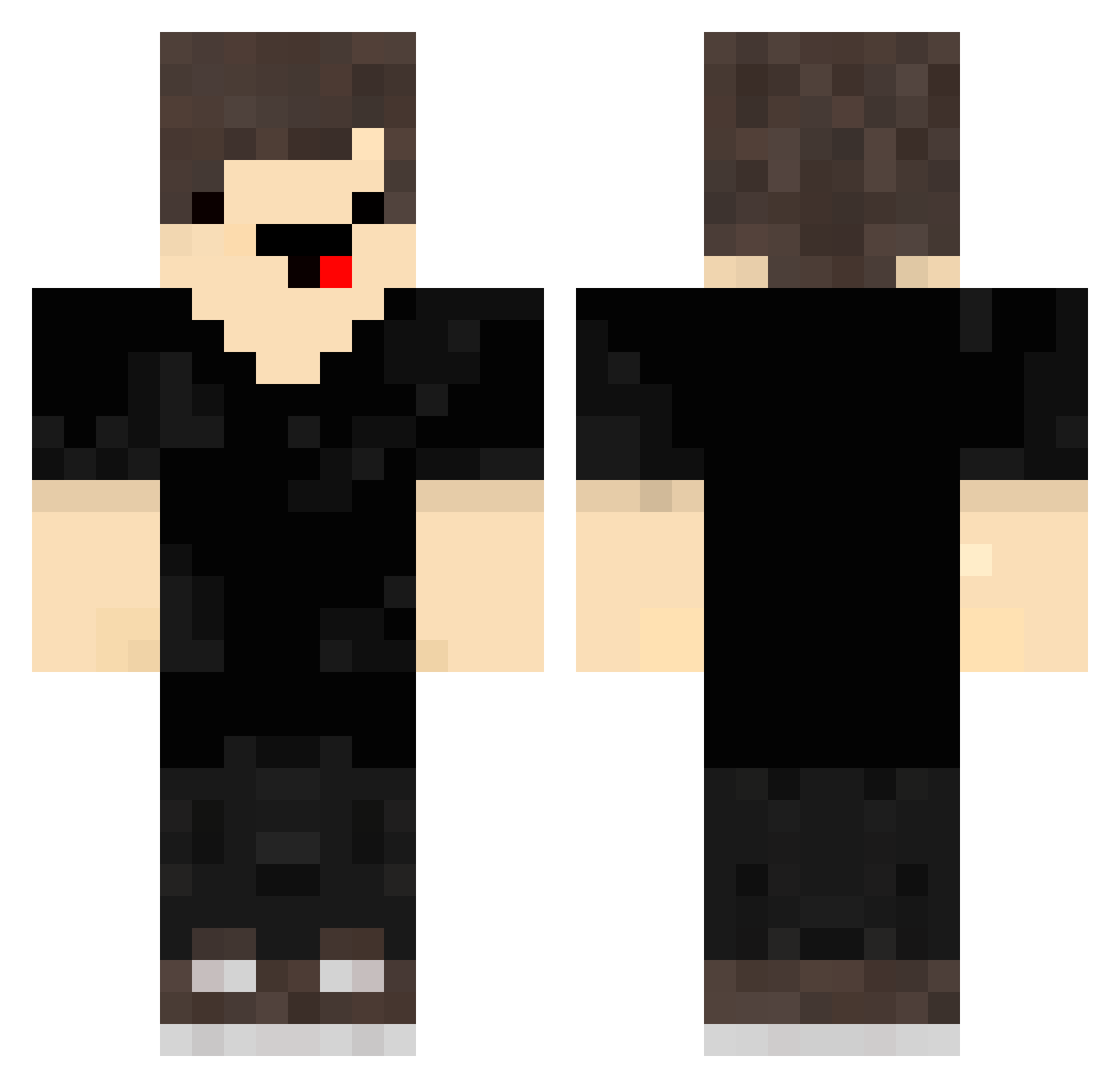 guimelega Minecraft skin, front and back view