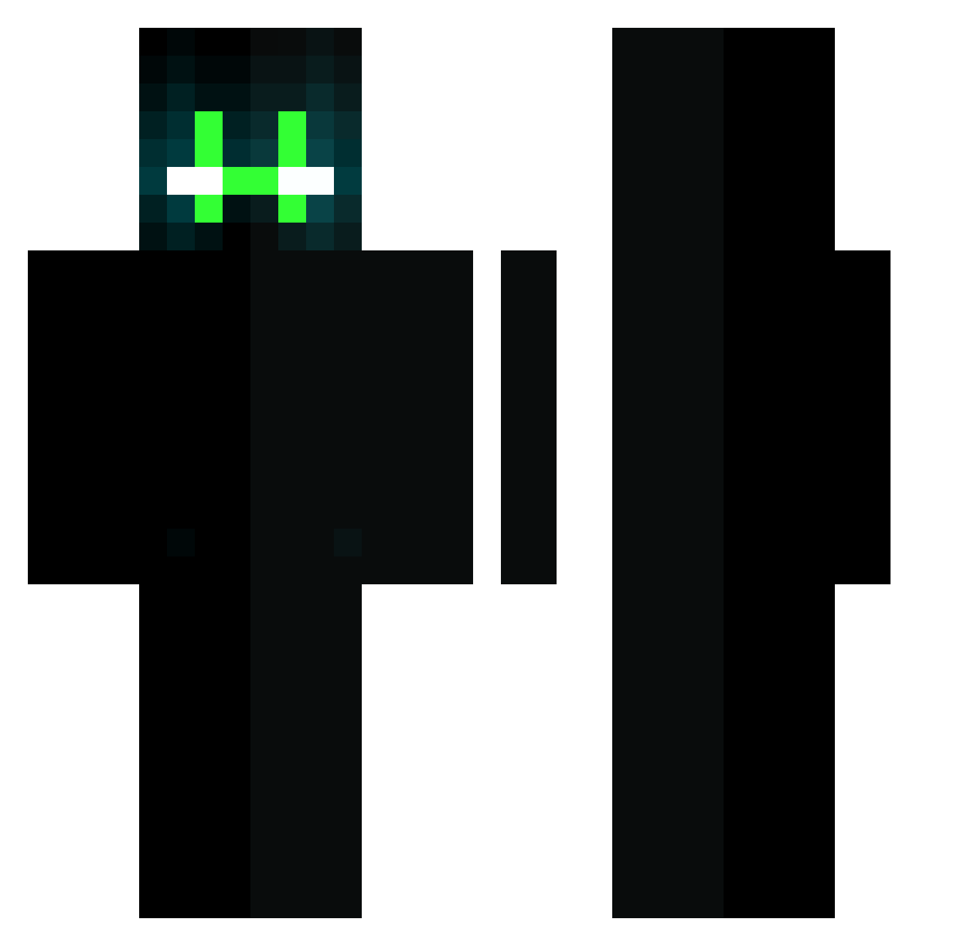 Dr_Pleite Minecraft skin, front and back view