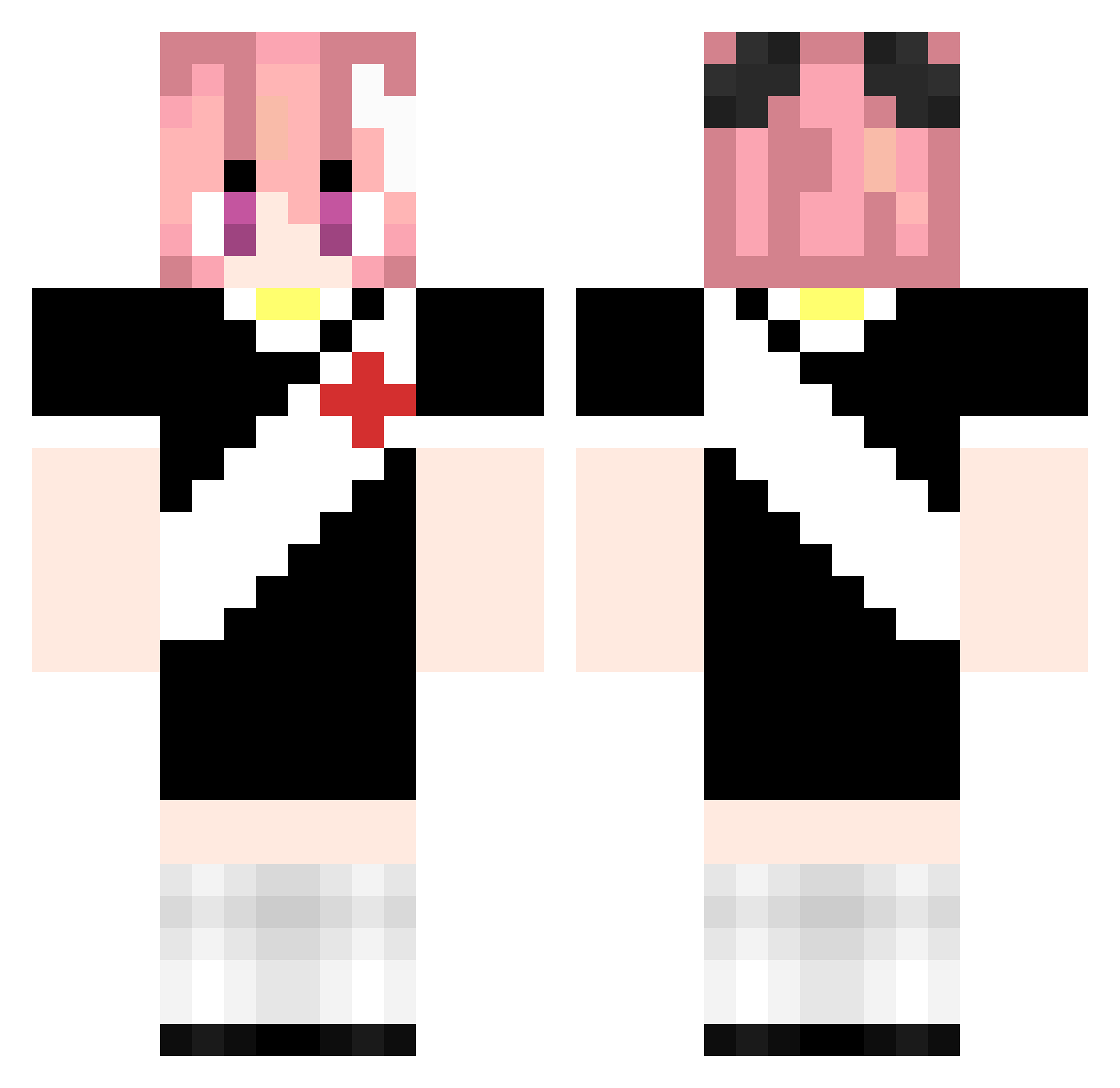 Guit0_ Minecraft skin, front and back view