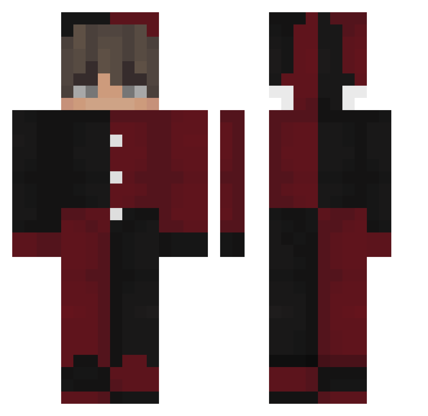 SOREALLL Minecraft skin, front and back view