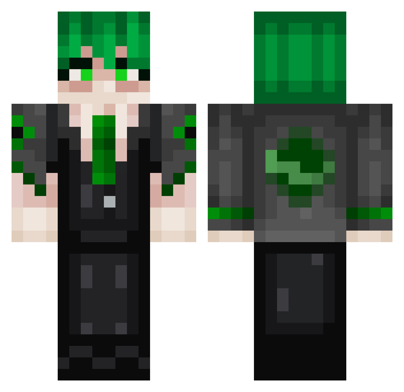 42bofaKnight Minecraft skin, front and back view