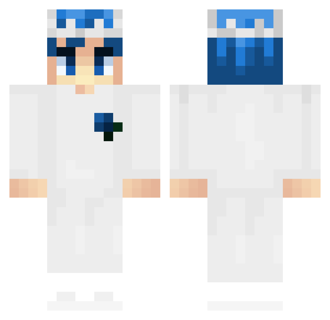BloodLast_ Minecraft skin, front and back view