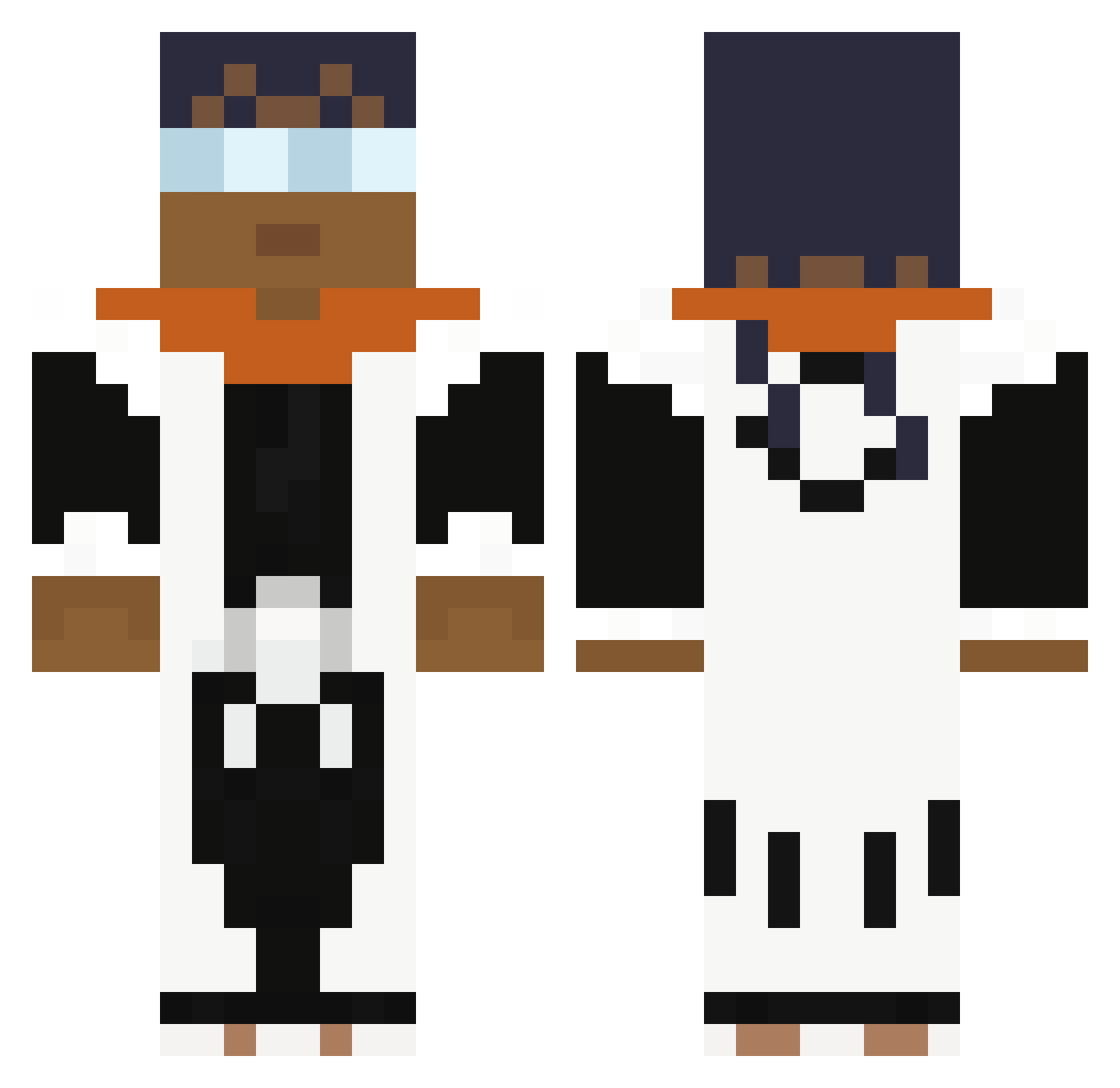 nandkich Minecraft skin, front and back view