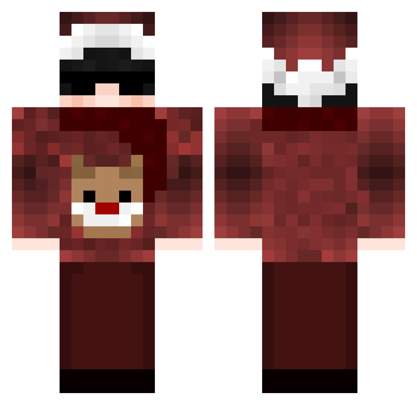 AvalonPeaks Minecraft skin, front and back view