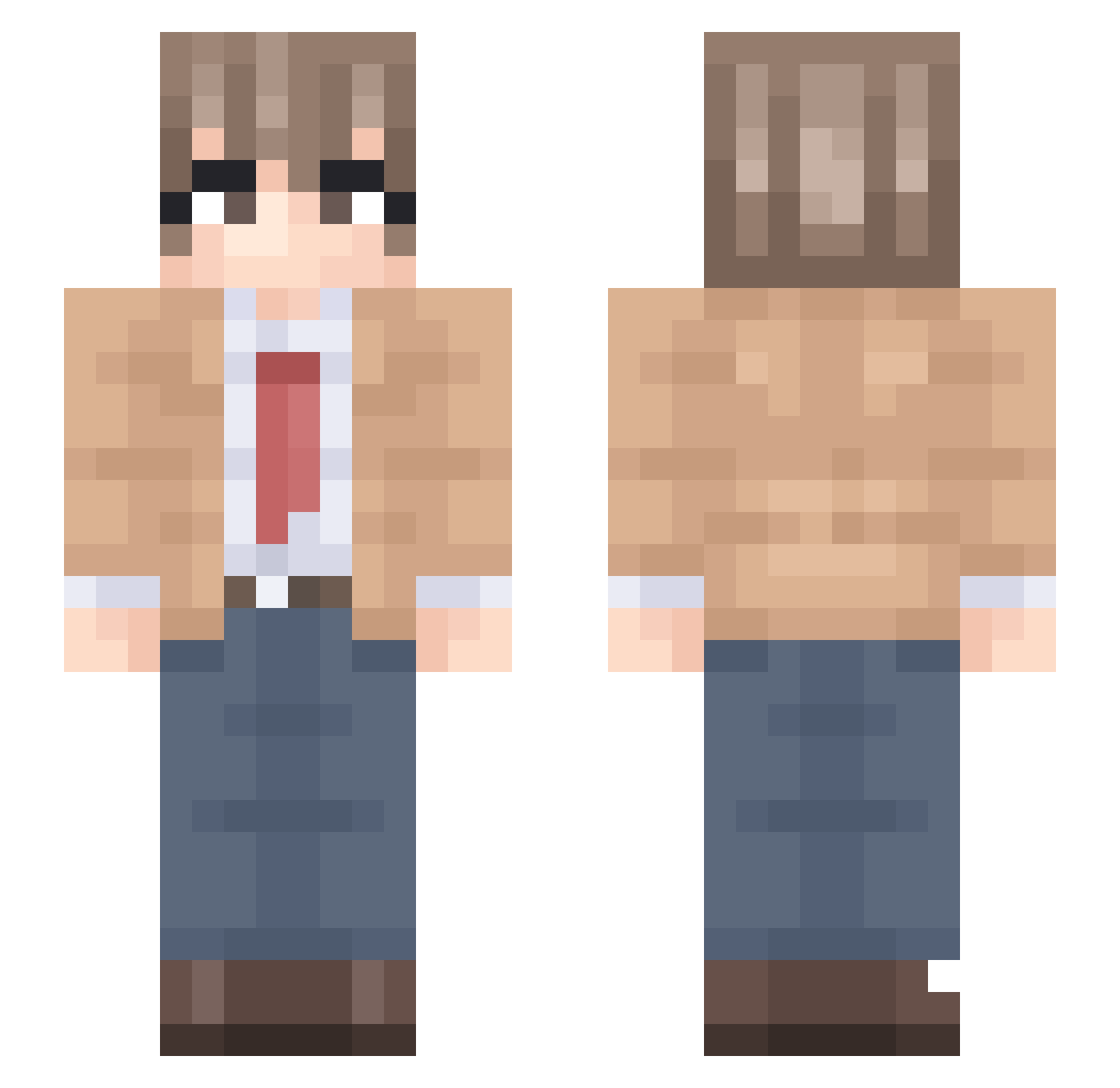 __p16__ Minecraft skin, front and back view