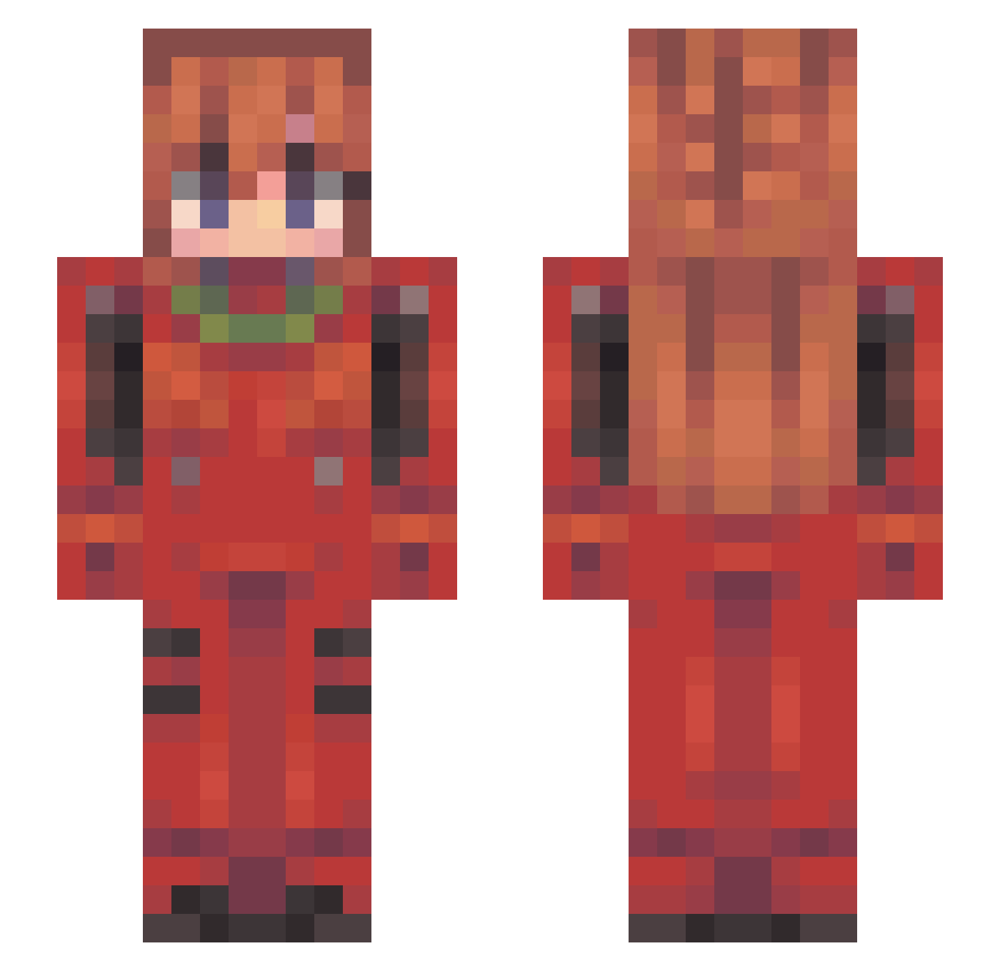 Rondo_Of_Soryu Minecraft skin, front and back view