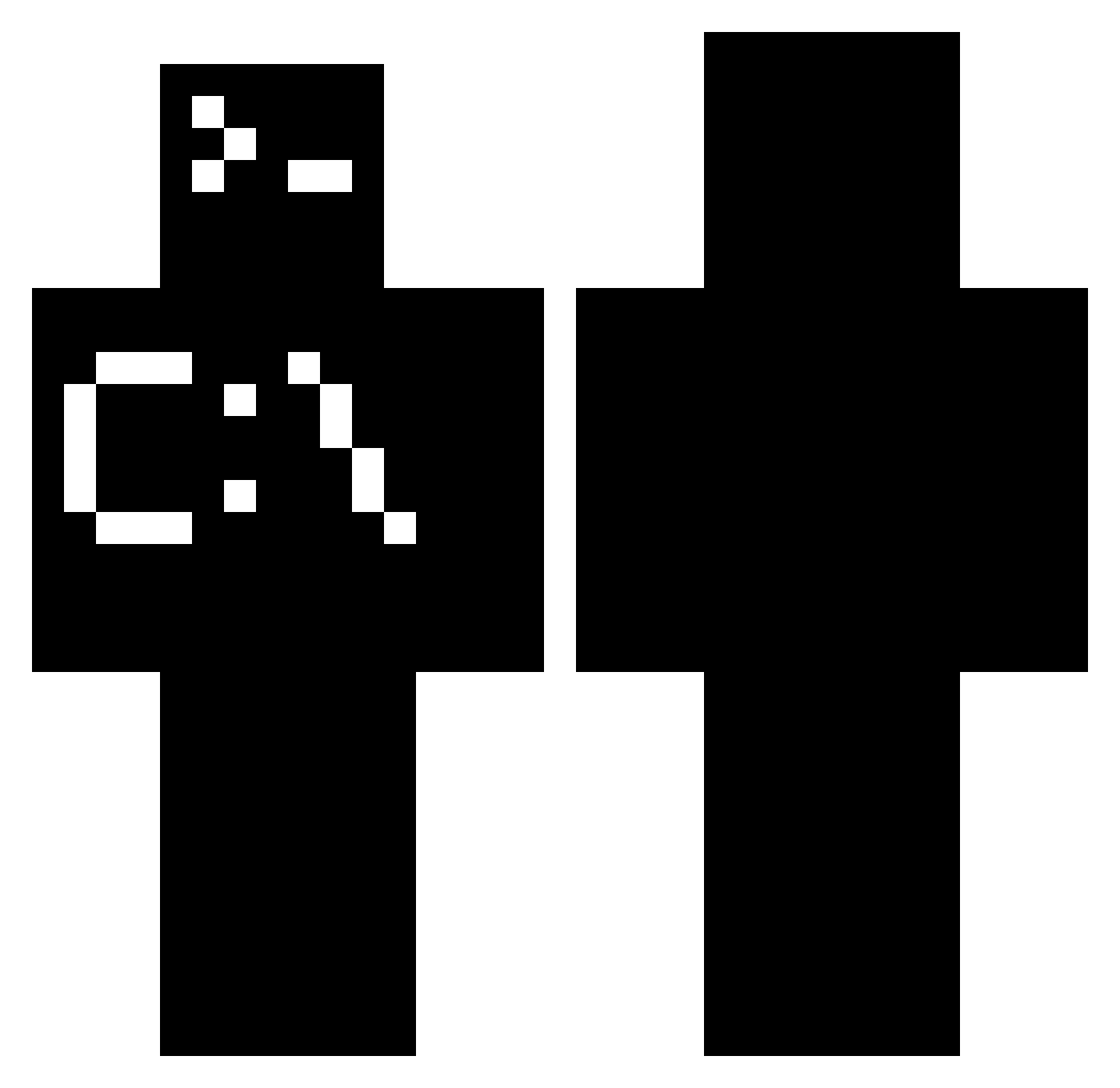IlikepizzaYT Minecraft skin, front and back view