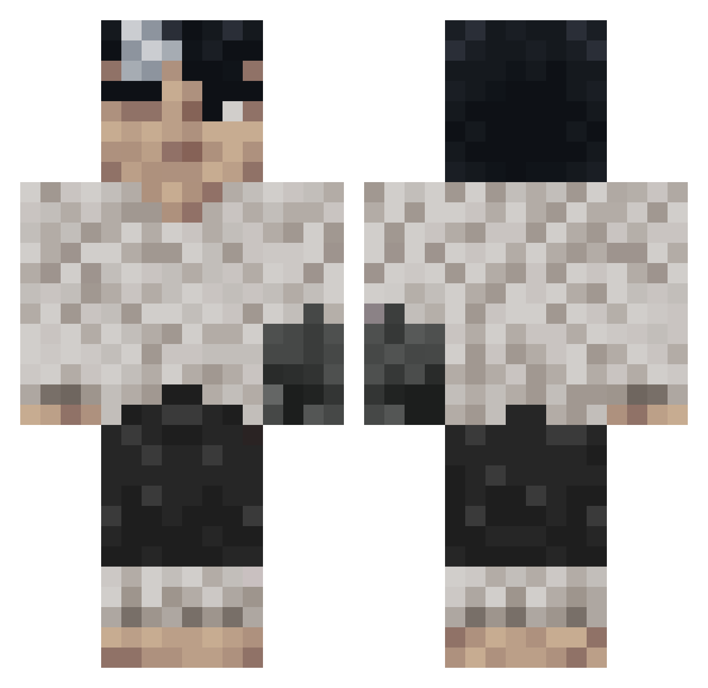 trugw45 Minecraft skin, front and back view