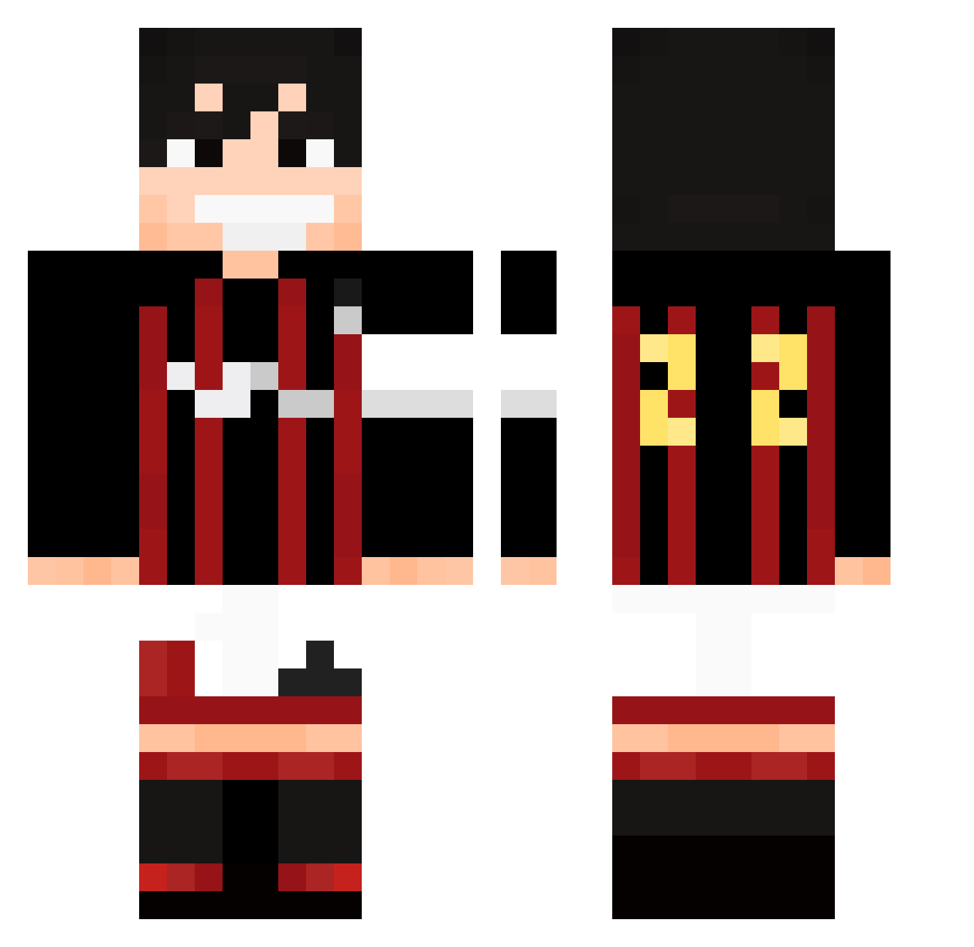 _Oreix_ Minecraft skin, front and back view