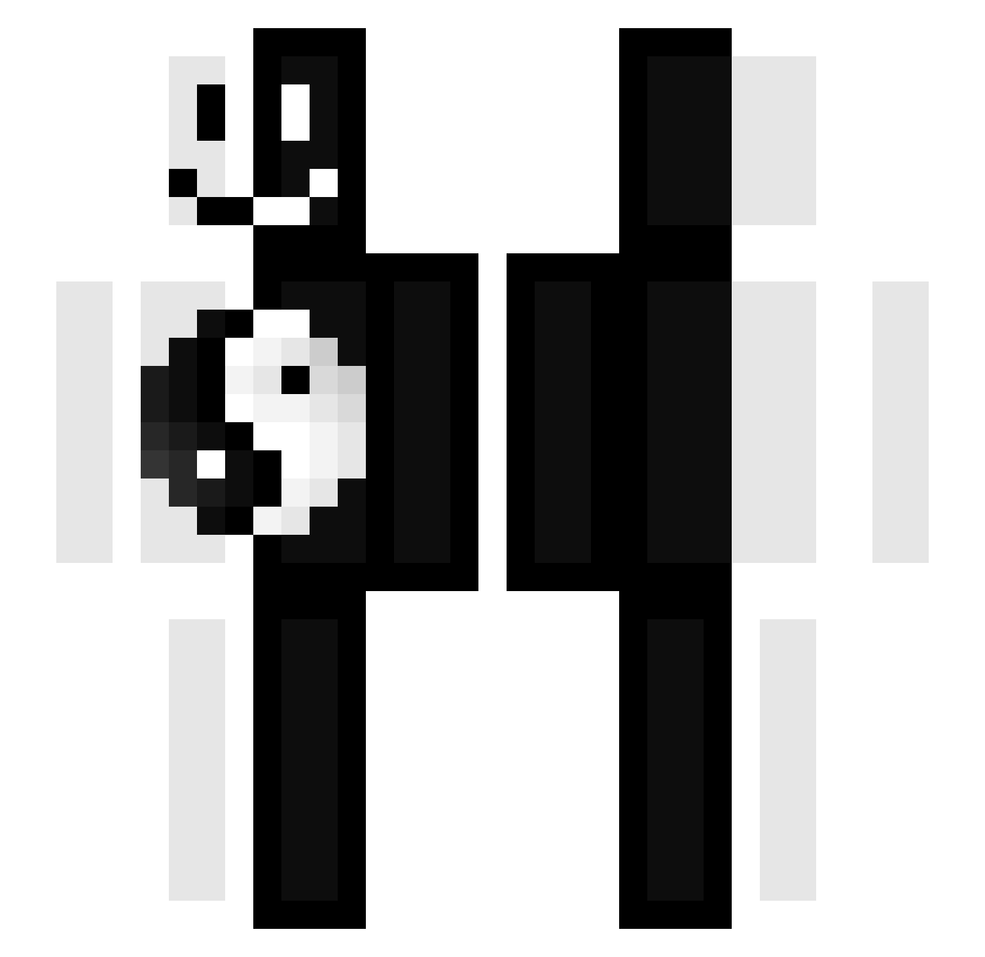 Buckayro Minecraft skin, front and back view
