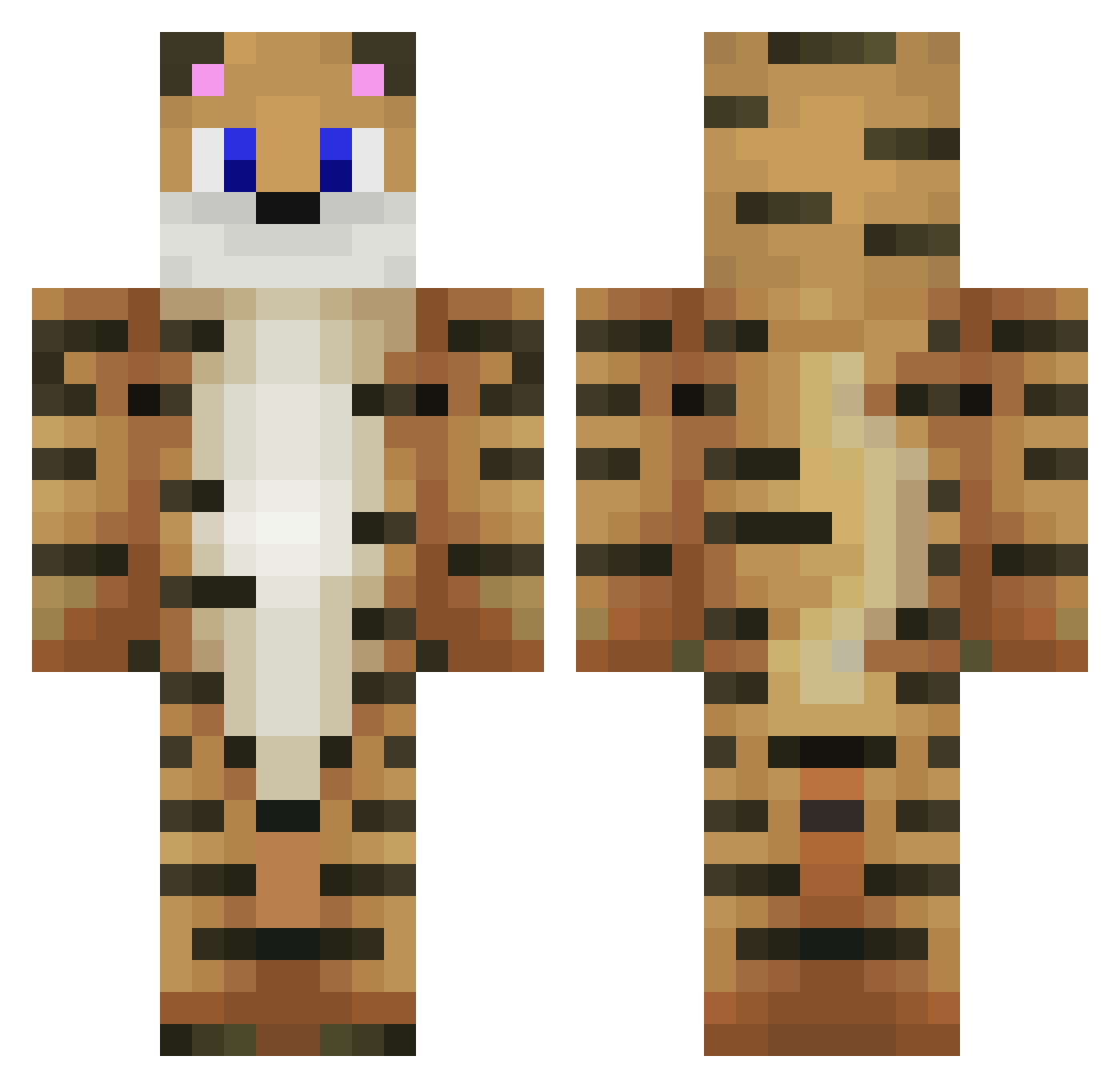 GibMirDieEC Minecraft skin, front and back view