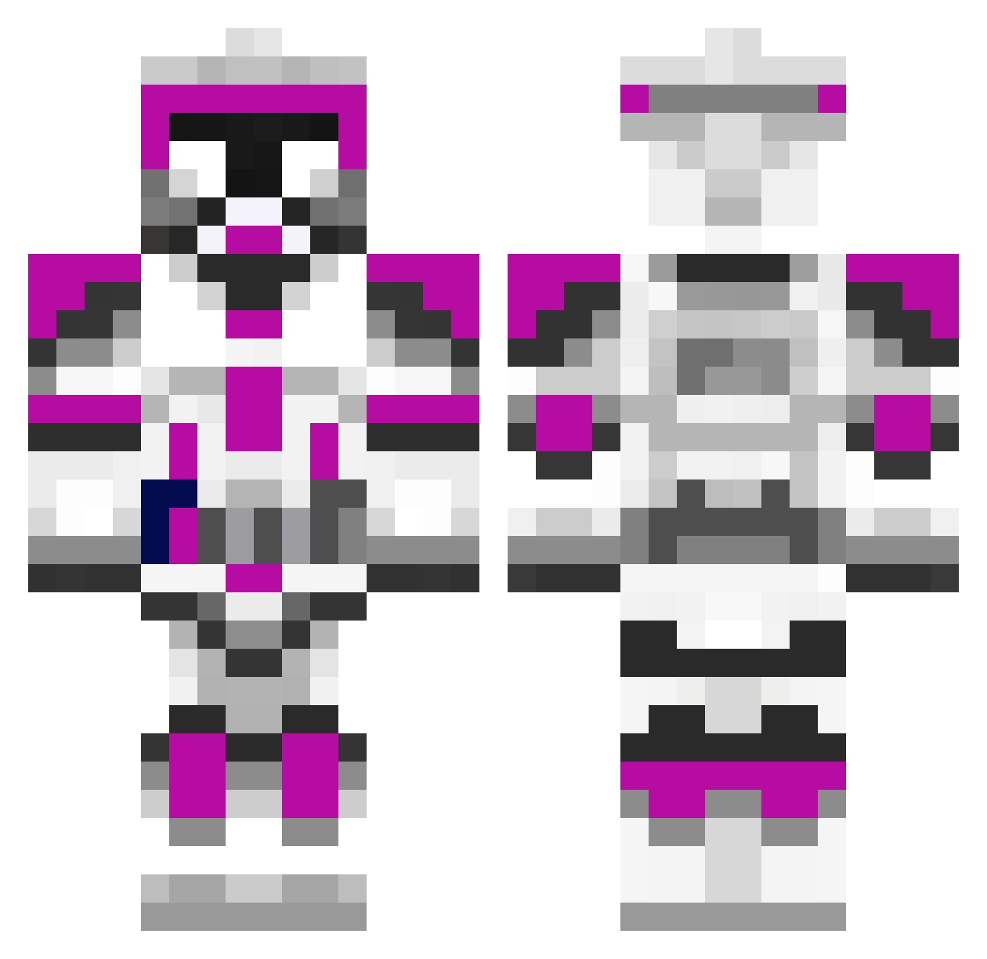 xandy_monschter Minecraft skin, front and back view