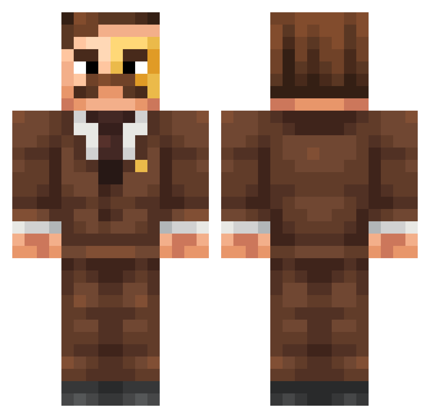 iplaythisforfun_ Minecraft skin, front and back view