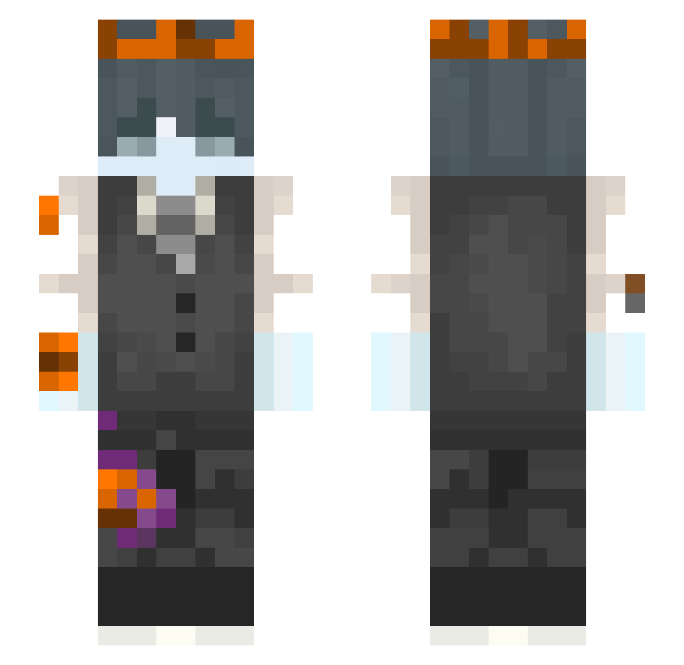 JoaoTsun4meBR Minecraft skin, front and back view